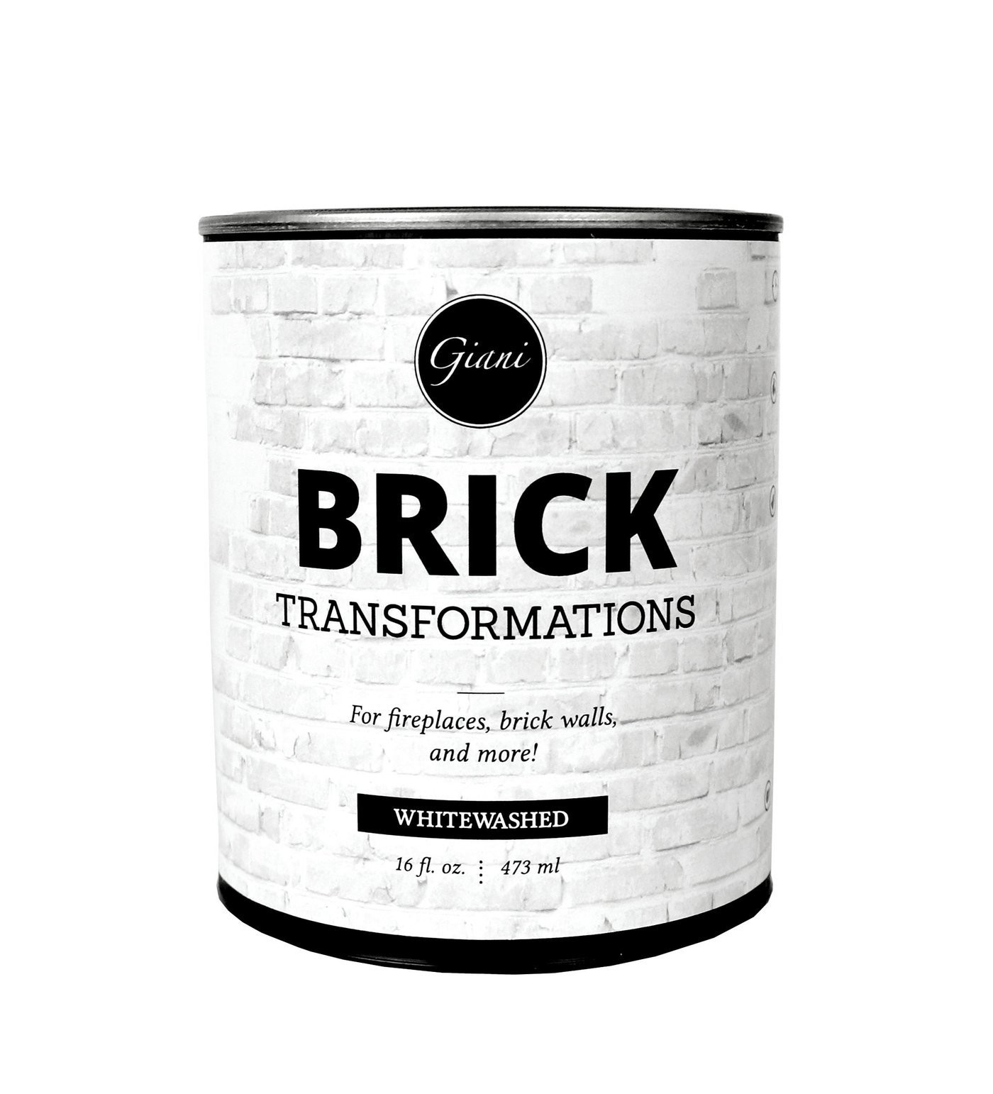 Giani Brick Transformations Whitewash Paint For Brick And Fireplaces- 16 Oz Pint