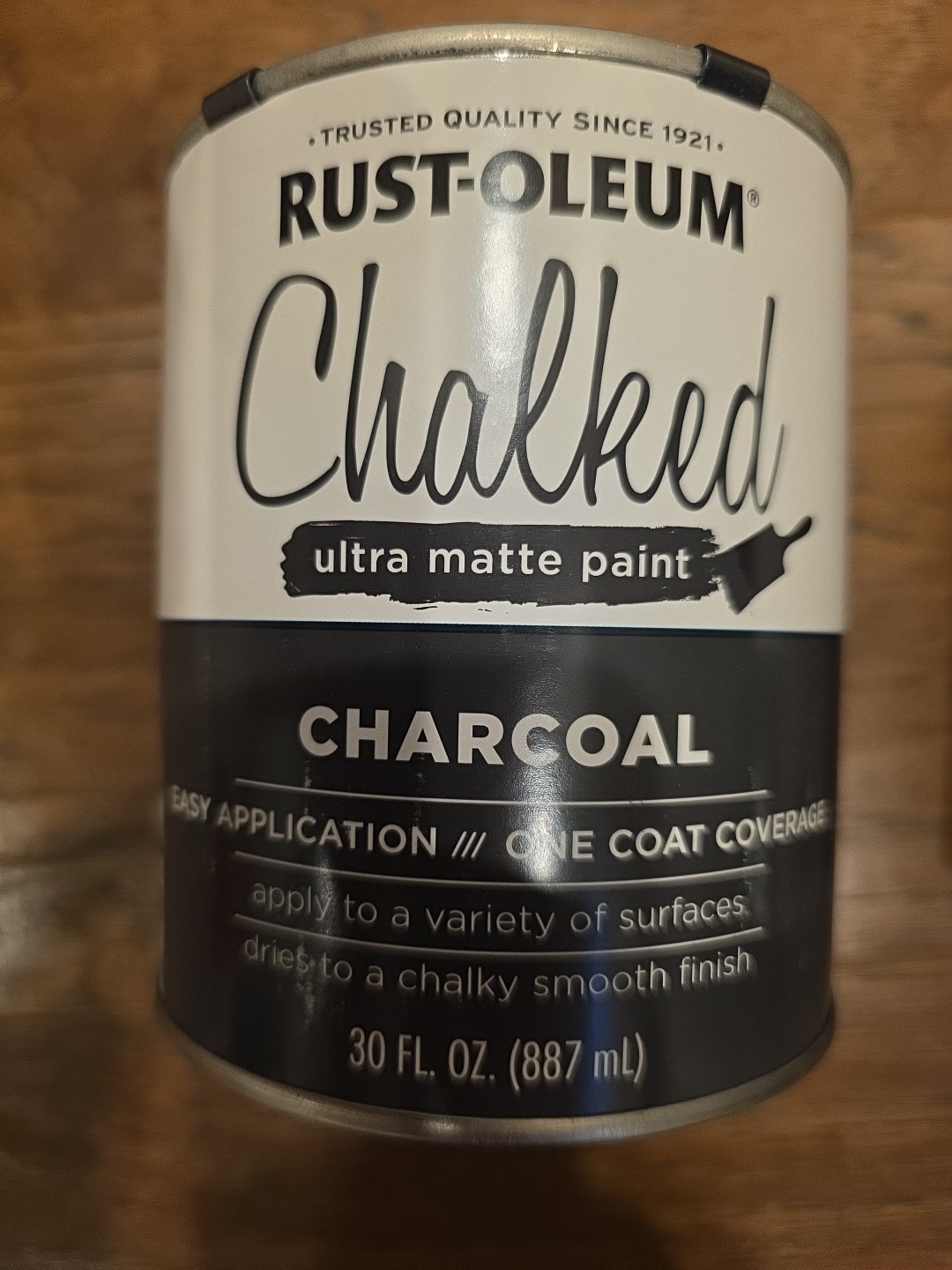 Rust-Oleum 285144 Ultra Matte Interior Chalked Paint 30 oz, Charcoal, 2 Pack