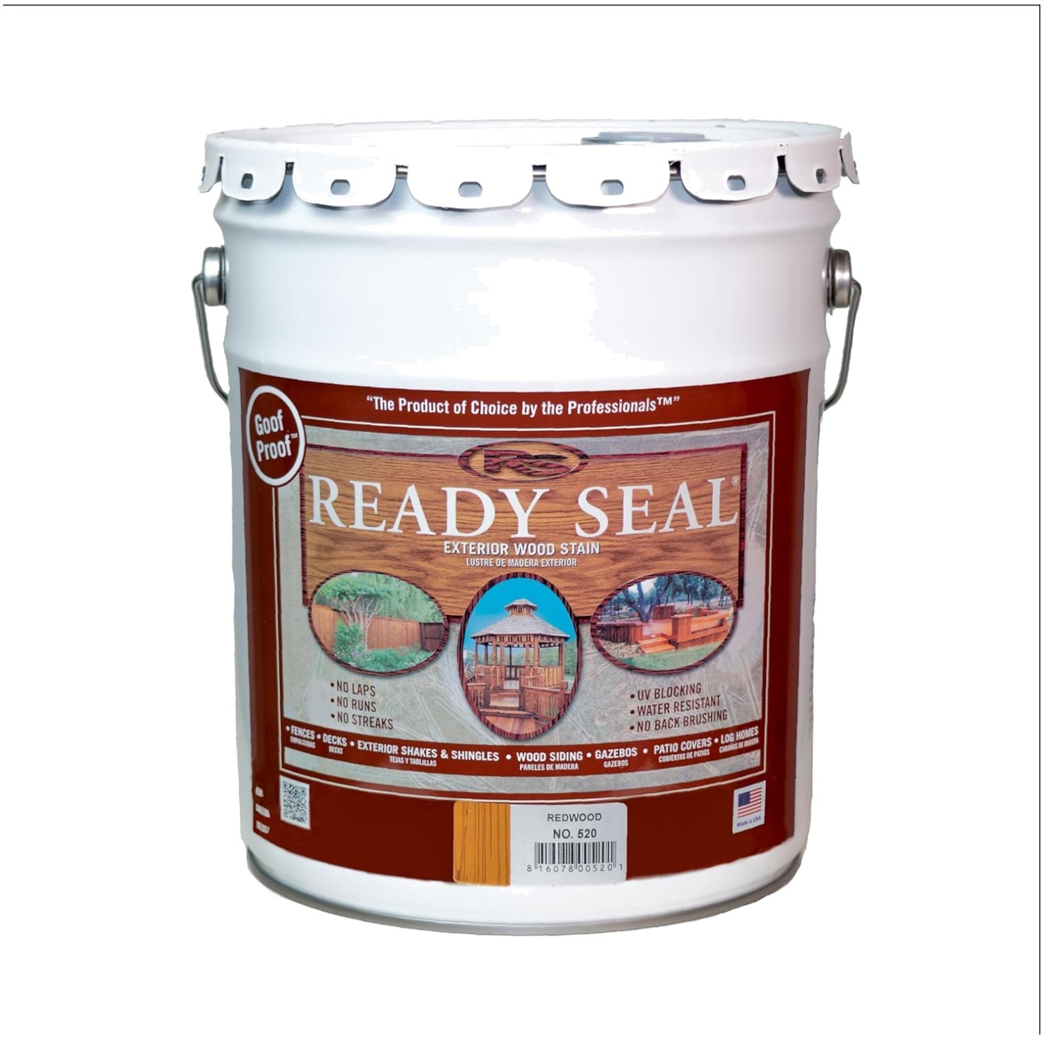 Professional Grade Semi-Transparent Wood Stain – Redwood