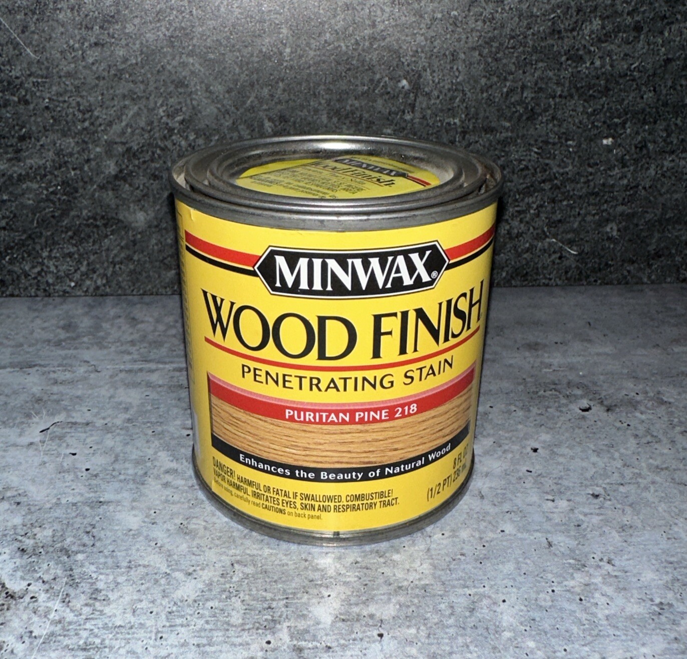 MINWAX 218 Puritan Pine Oil Based Wood Stain 1/2 Pt Small Can 8 Oz. New