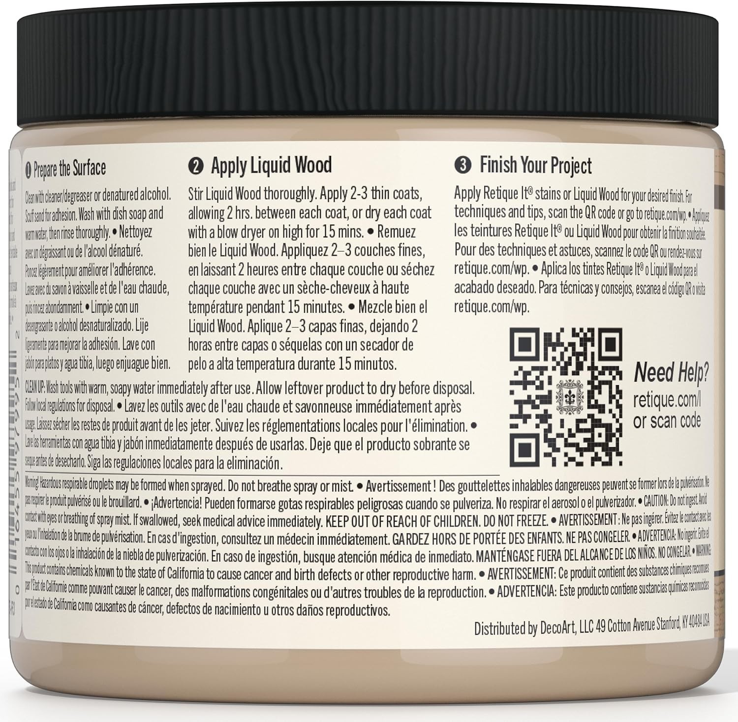 Water-Based Light Wood Liquid Coatings – Easy Application & Coverage 50 Sq Ft