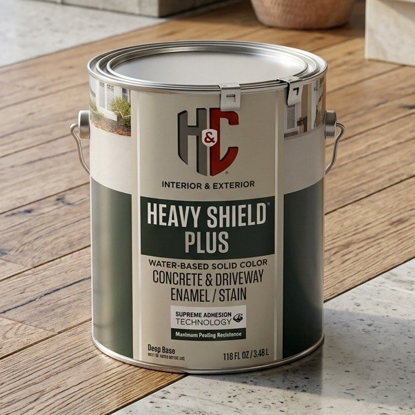 Brand New H&C Heavy Shield Plus Concrete Enamel Paint / Stain — 2 Cans Available