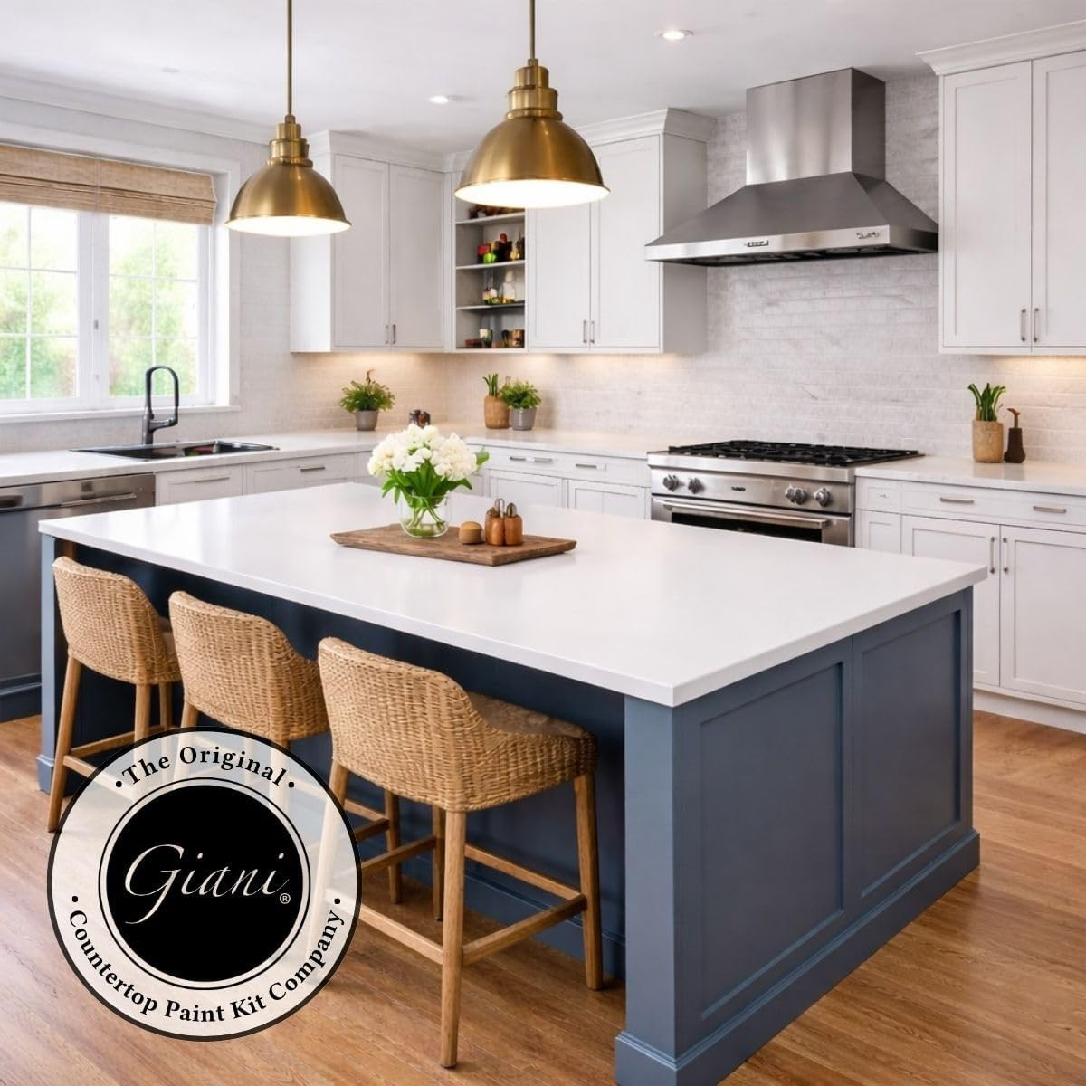 Easy Epoxy Quartz Countertop Paint Kit (White Glass)