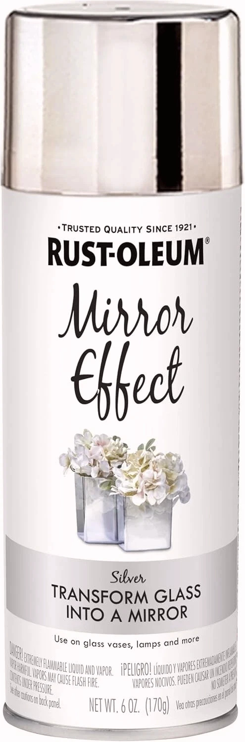 Rust-Oleum 301494 Specialty Mirror Spray, 6 Oz, Silver