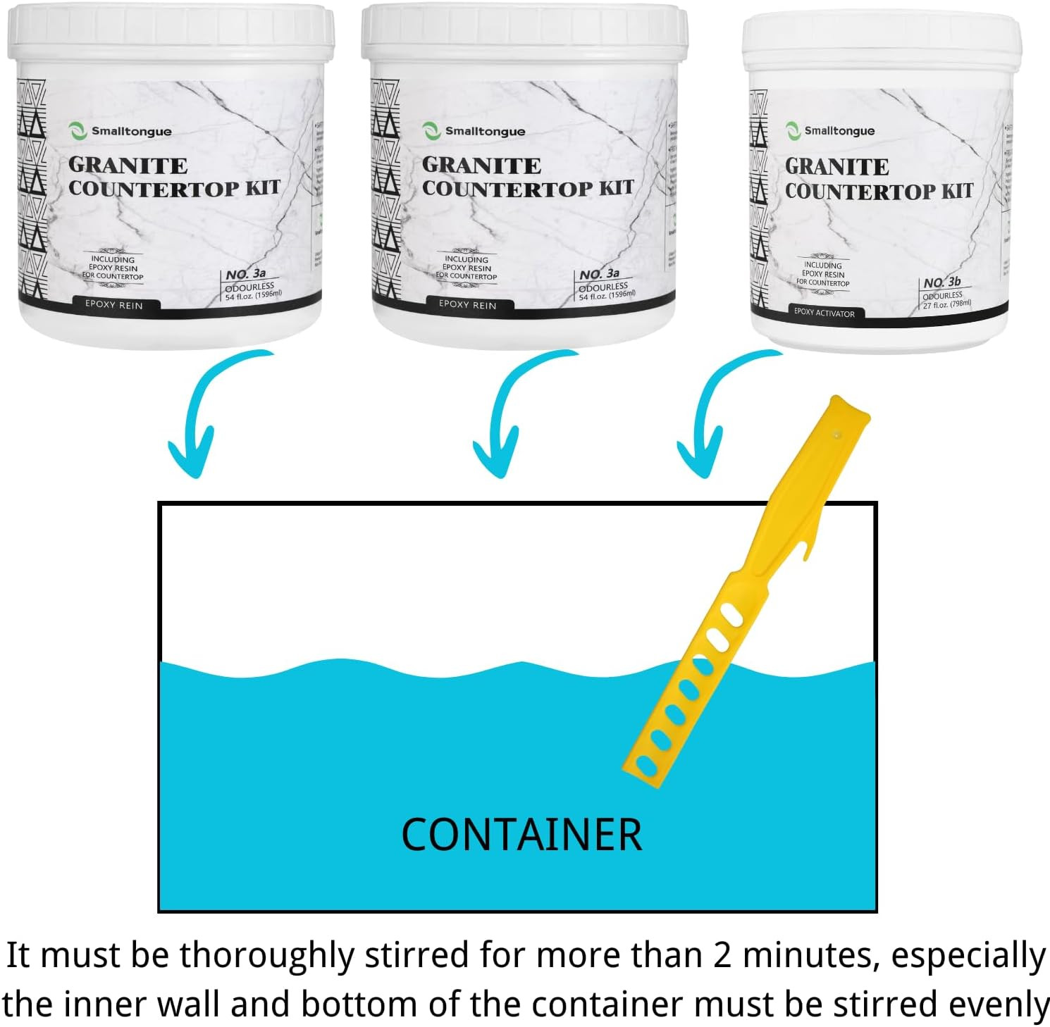 White Marble Countertop Paint Kit(Including Epoxy Resin), All-In-One Set, Cover