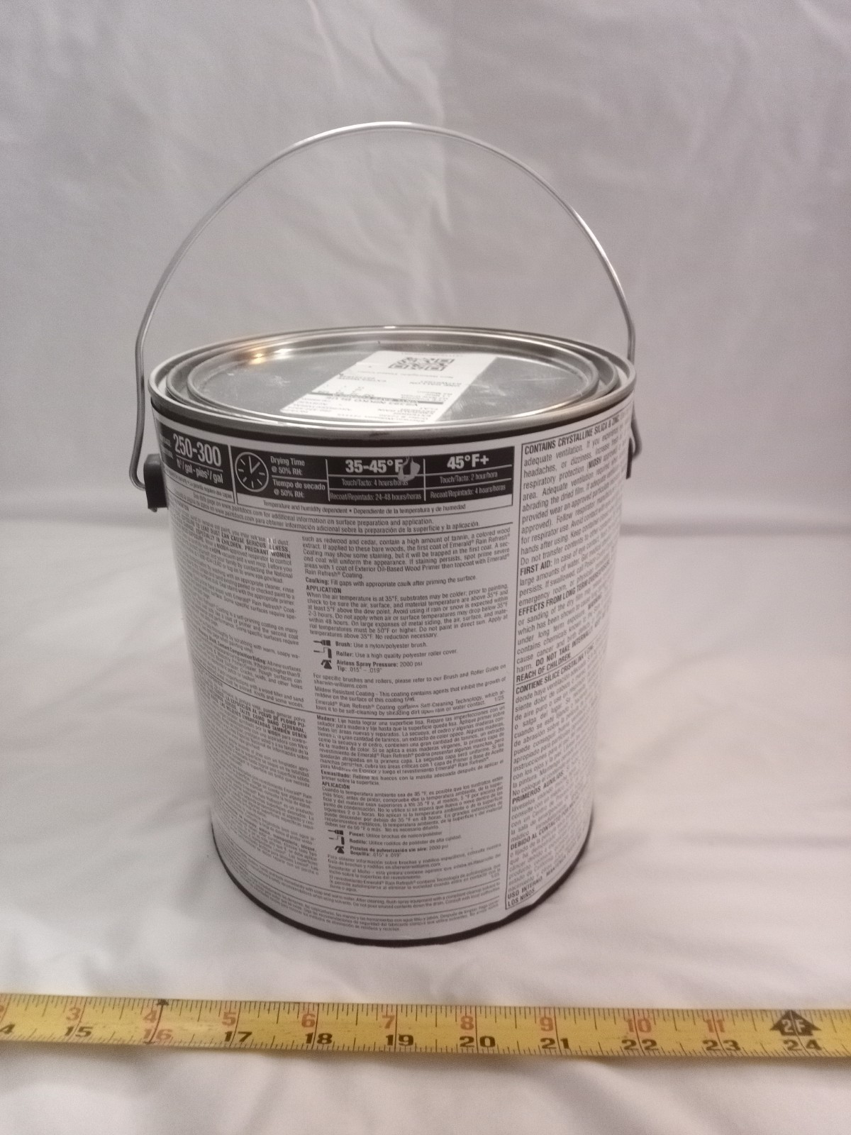 Sherwin Williams Emerald rain refresh exterior acrylic Paint TINTED BLUE, gallon