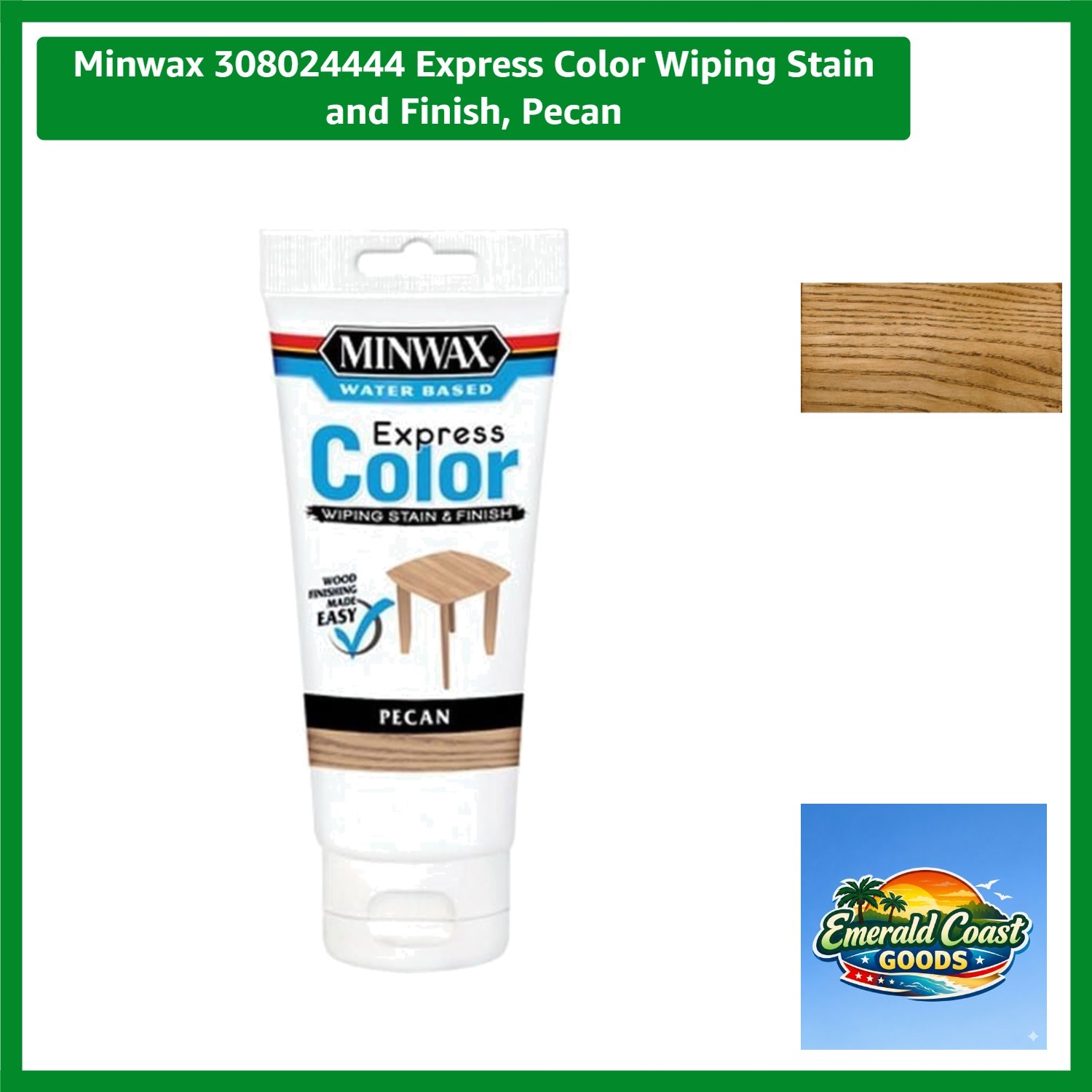 308024444 Express Color Wiping Stain and Finish, Pecan