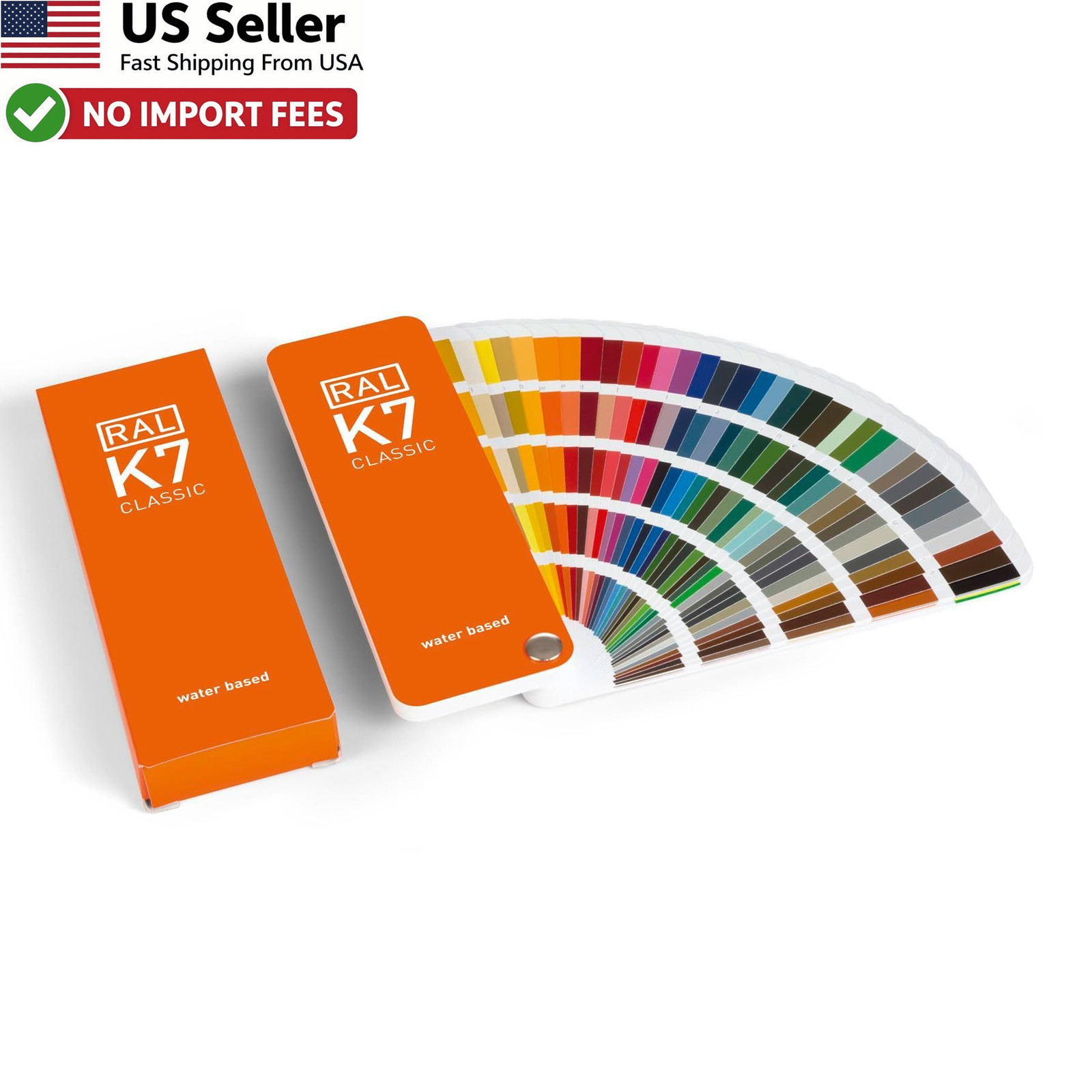 RAL K7 Color Chart 216 Colors Gloss Classic Fan Deck in 5 Languages German EN