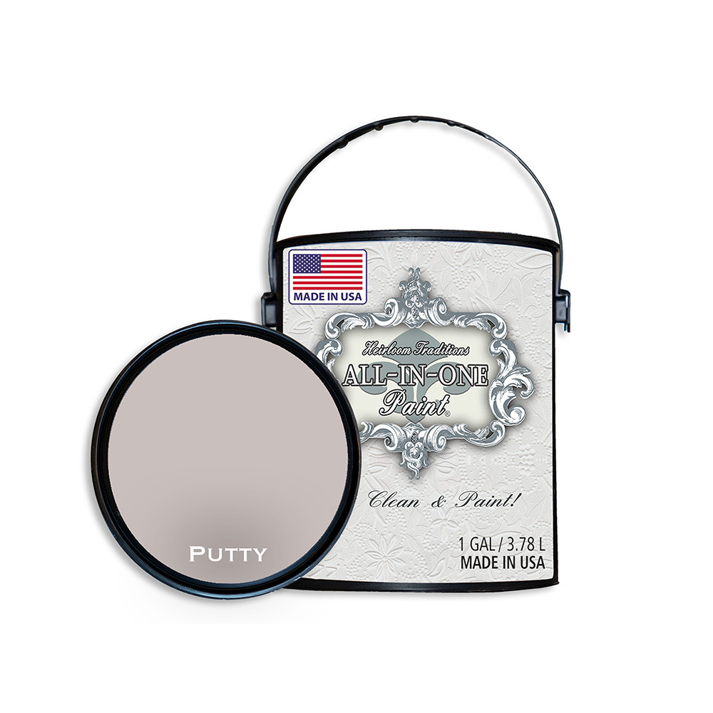ALL-IN-ONE Paint by Heirloom Traditions – Putty (Light Taupe) – 128 Fl Oz