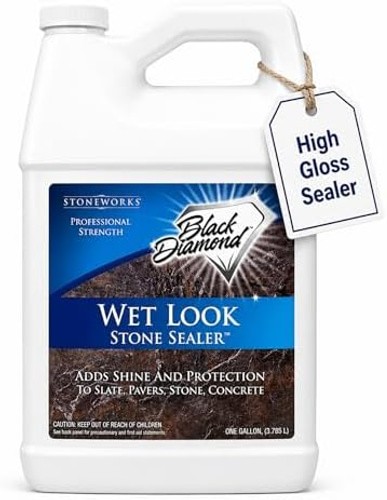 Wet Look Natural Stone Sealer. Durable, Long-Lasting Gloss Protection. Interi…