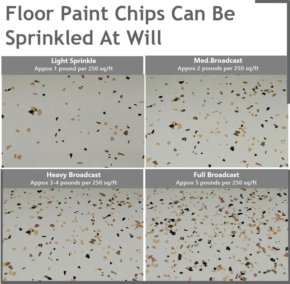 1LB Epoxy Floor Flakes Blend Decorative Color Chips Garage Paint Concrete