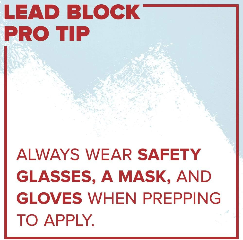 Lead Block, Lead Encapsulating Paint, Eggshell, White, 1 Gallon