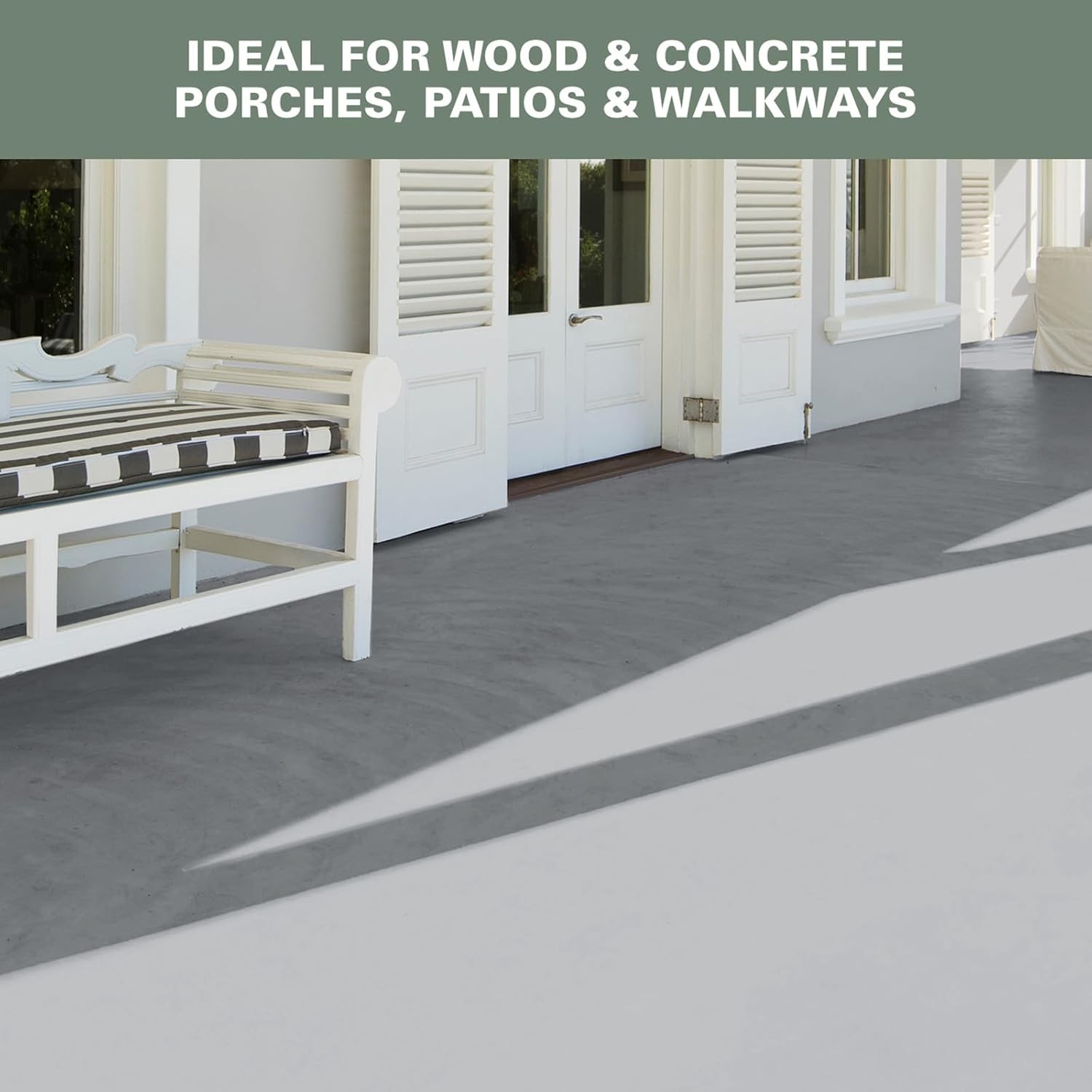 Silver Gray Porch & Patio Paint – 1 Gallon, Weather Resistant Finish