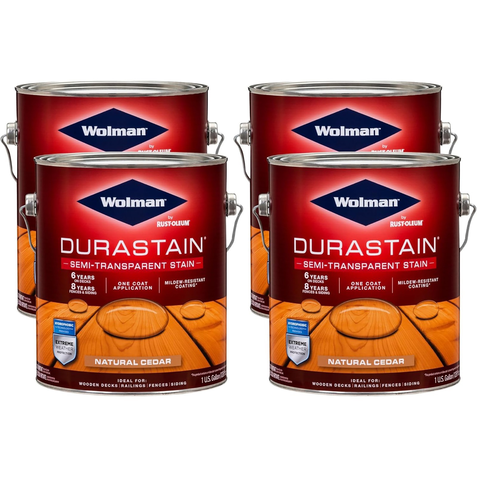 Wolman 288078 Durastain One Coat Semi-Transparent Exterior Wood Stain Natural Ce