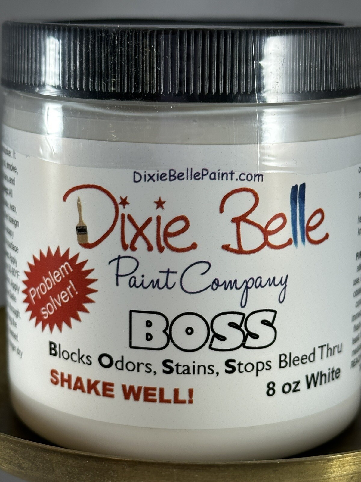 Dixie Belle BOSS Primer, Stain and Odor blocker, stops bleed through, 8oz, NEW