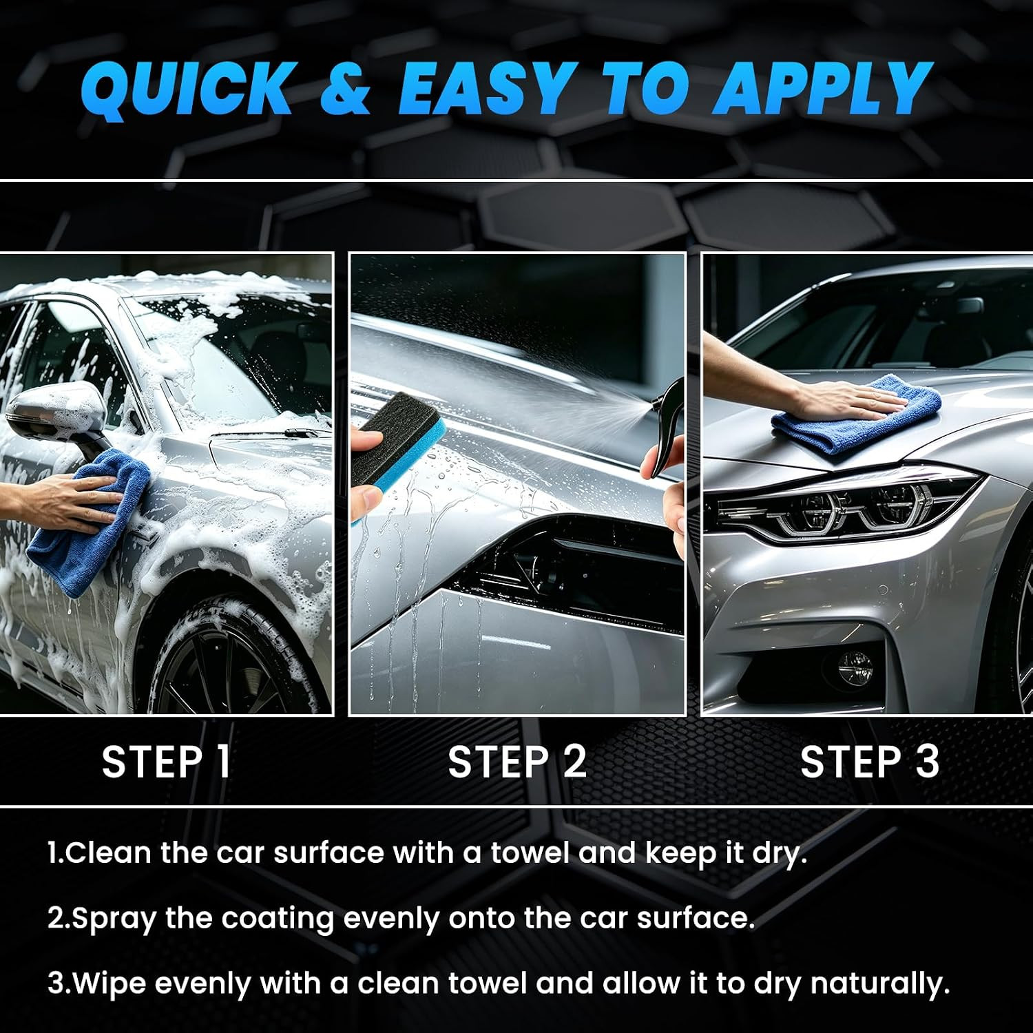 Paint Sealant Spray Quick Effect Coating Agent for High Gloss Shine & Protection