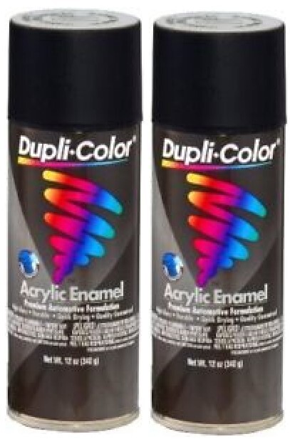 Dupli-Color DA1603 Semi-Gloss Black General Purpose Acrylic Enamel (2 Pack)