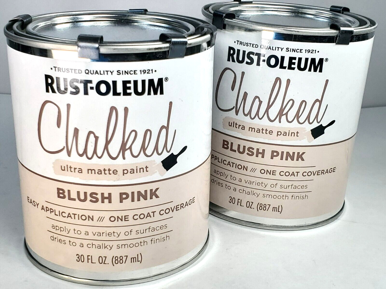 RUST-OLEUM 371674 Chalked Ultra Matte Paint, BLUSH PINK, Quart