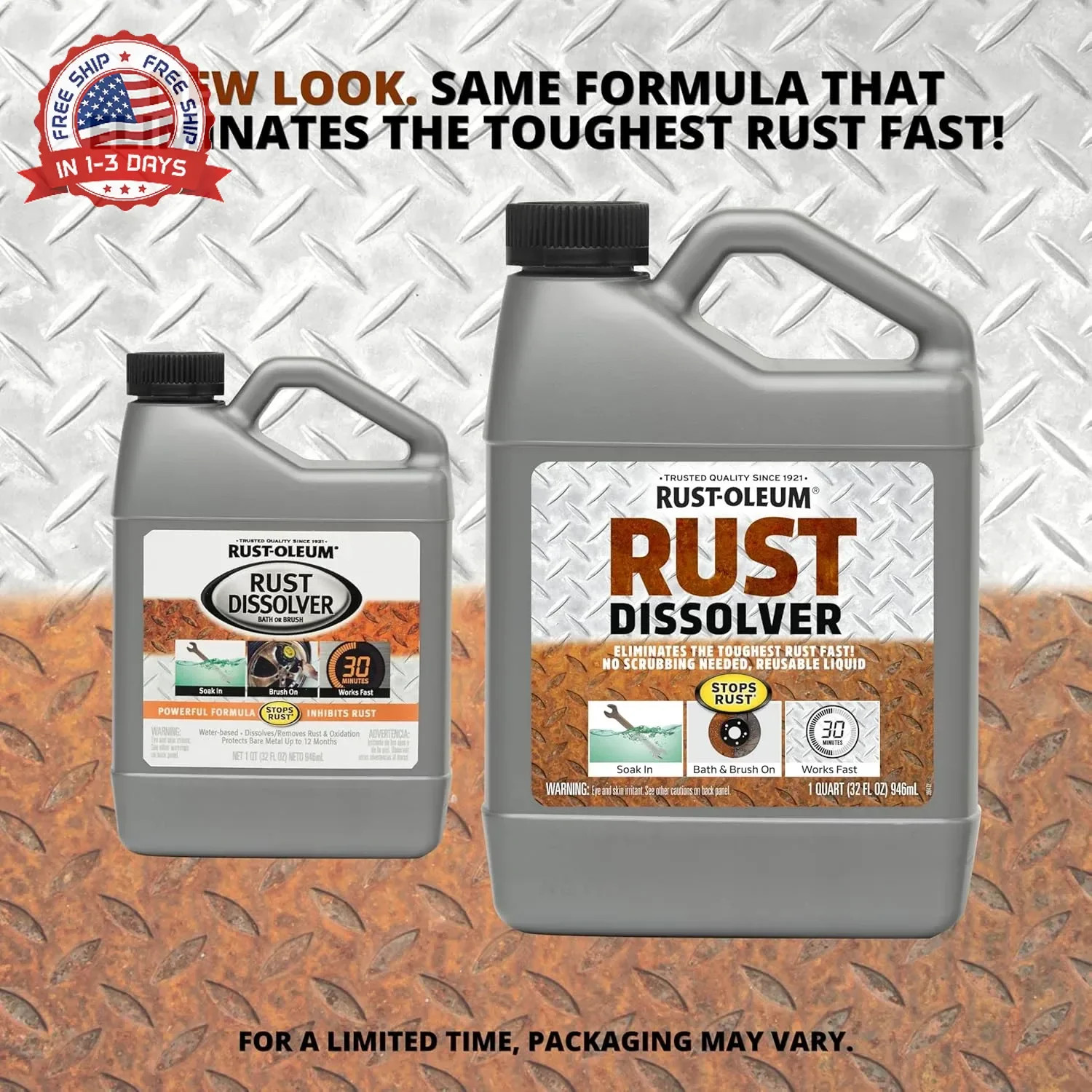 Rust-Oleum Rust Dissolver Soak & Bath | Heavy-Duty Corrosion Remover for Metal T