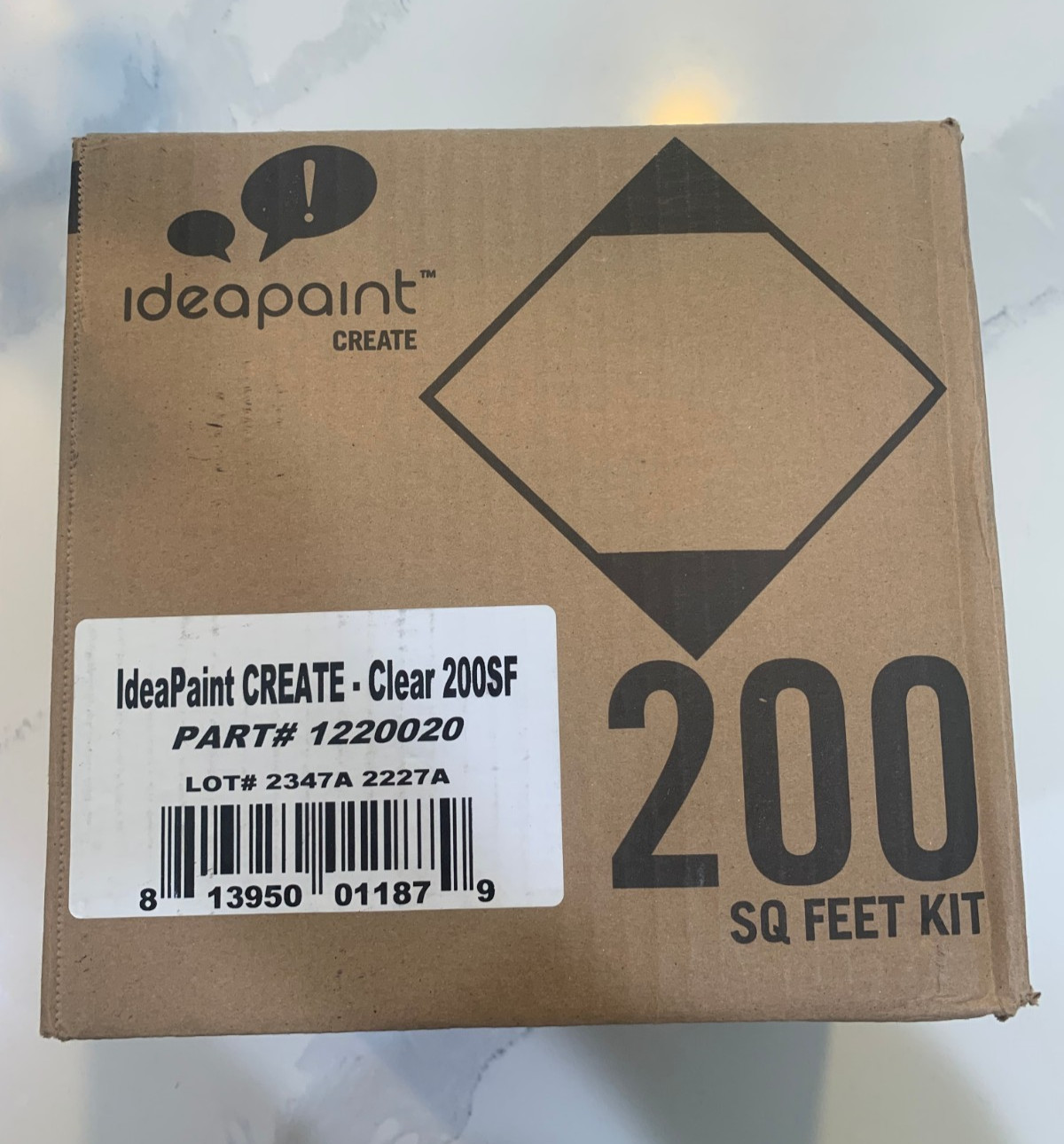 Ideapaint Create 200 sq ft Kit Clear 200SF