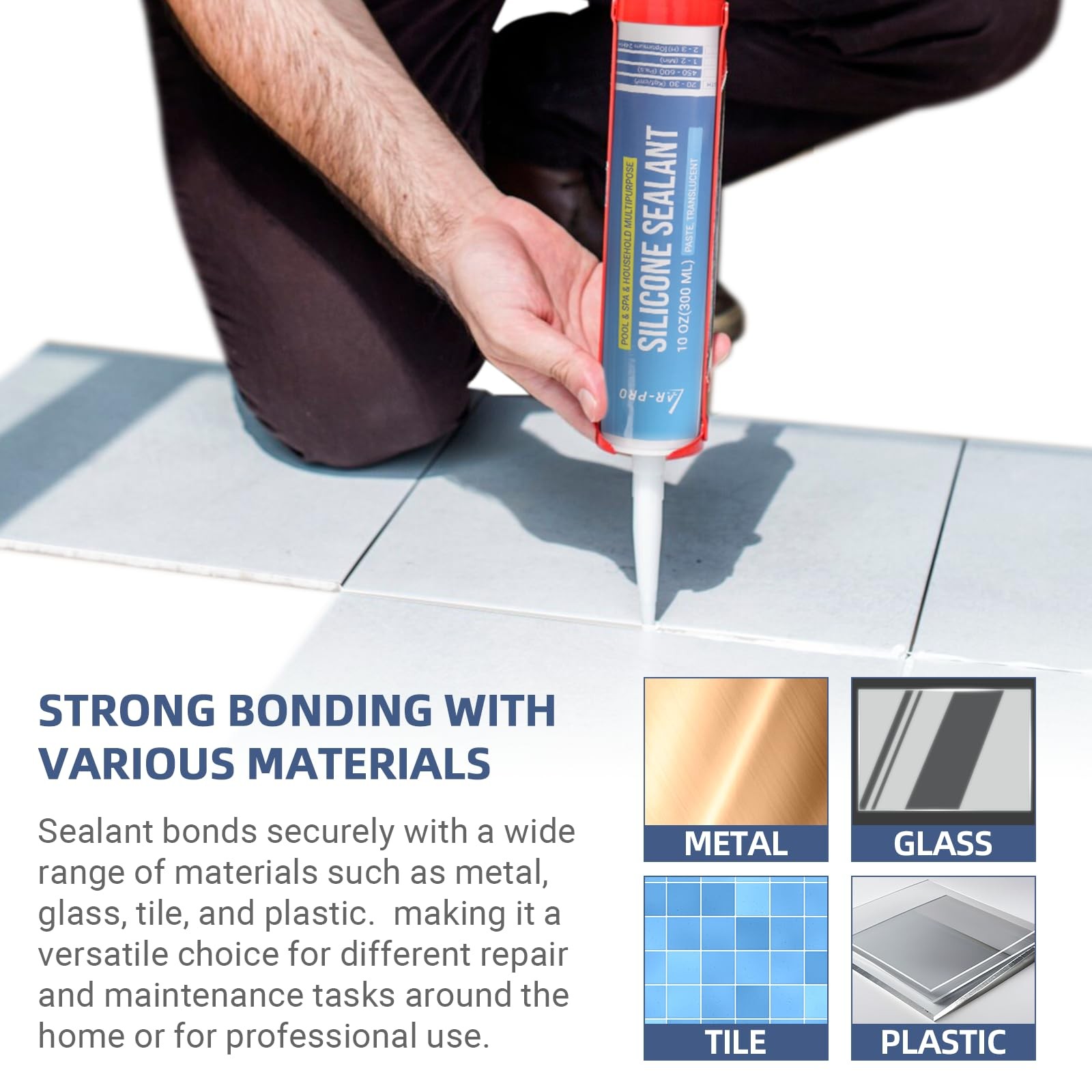 AR-PRO (2 Pack) 706A Translucent Silicone Sealant – 2 x