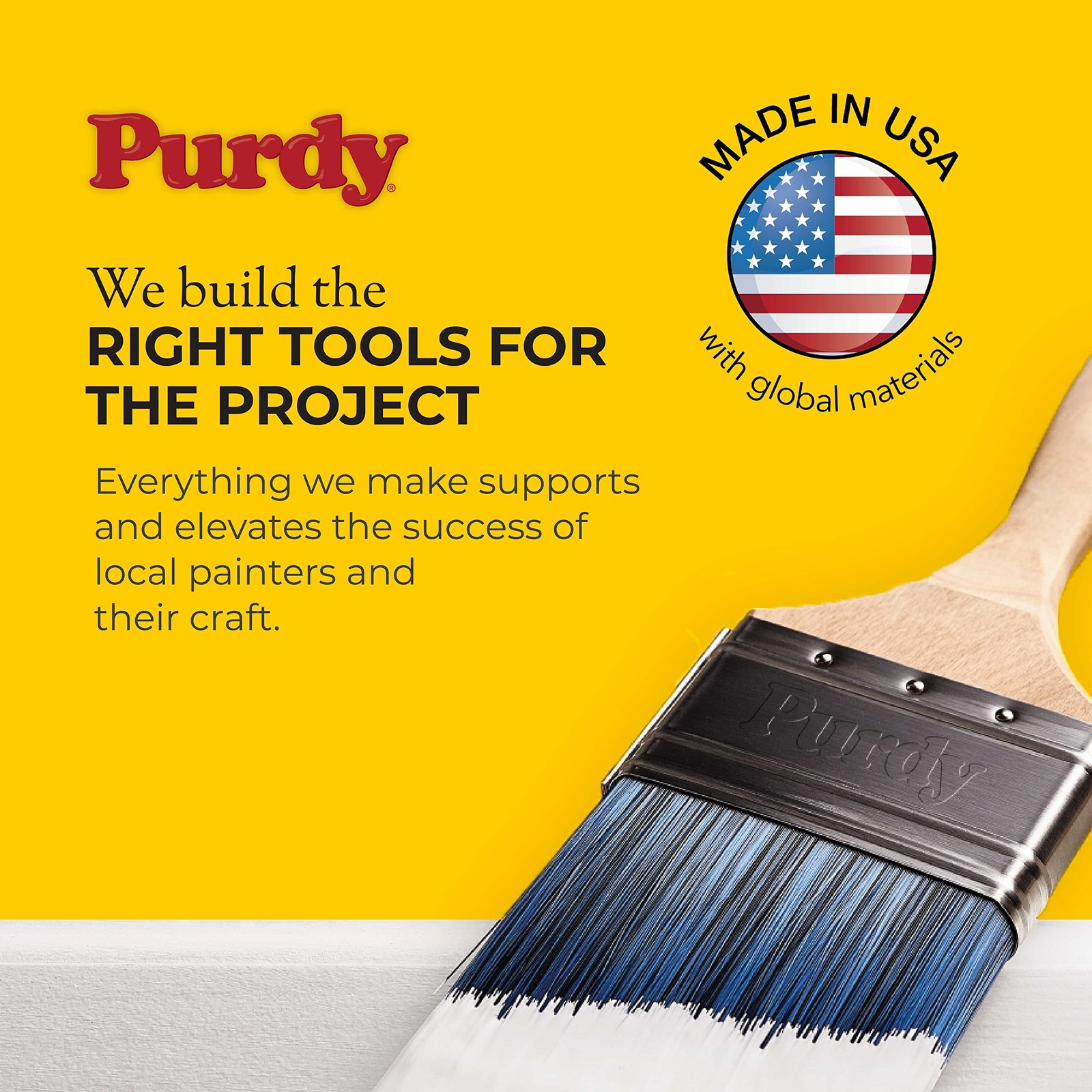 Purdy 144380230 Nylox Series Sprig Flat Trim Paint Brush, 3 inch 1