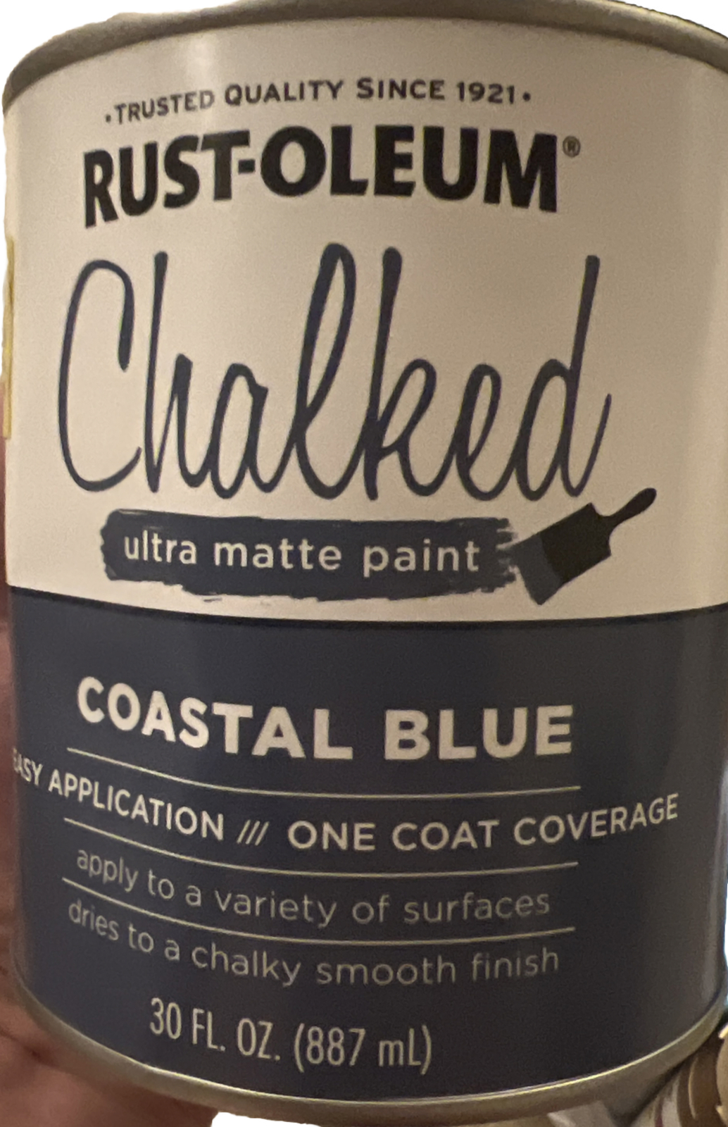 Rust-Oleum Chalked Ultra Matte Paint, Coastal Blue, 30-oz.