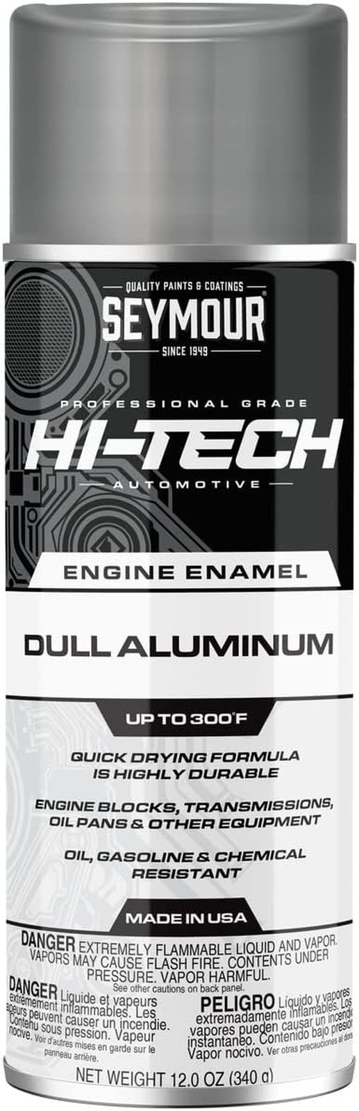 EN-71 Hi-Tech Engine Spray Paint, Dull Aluminum 12 Ounce (Pack of 1)