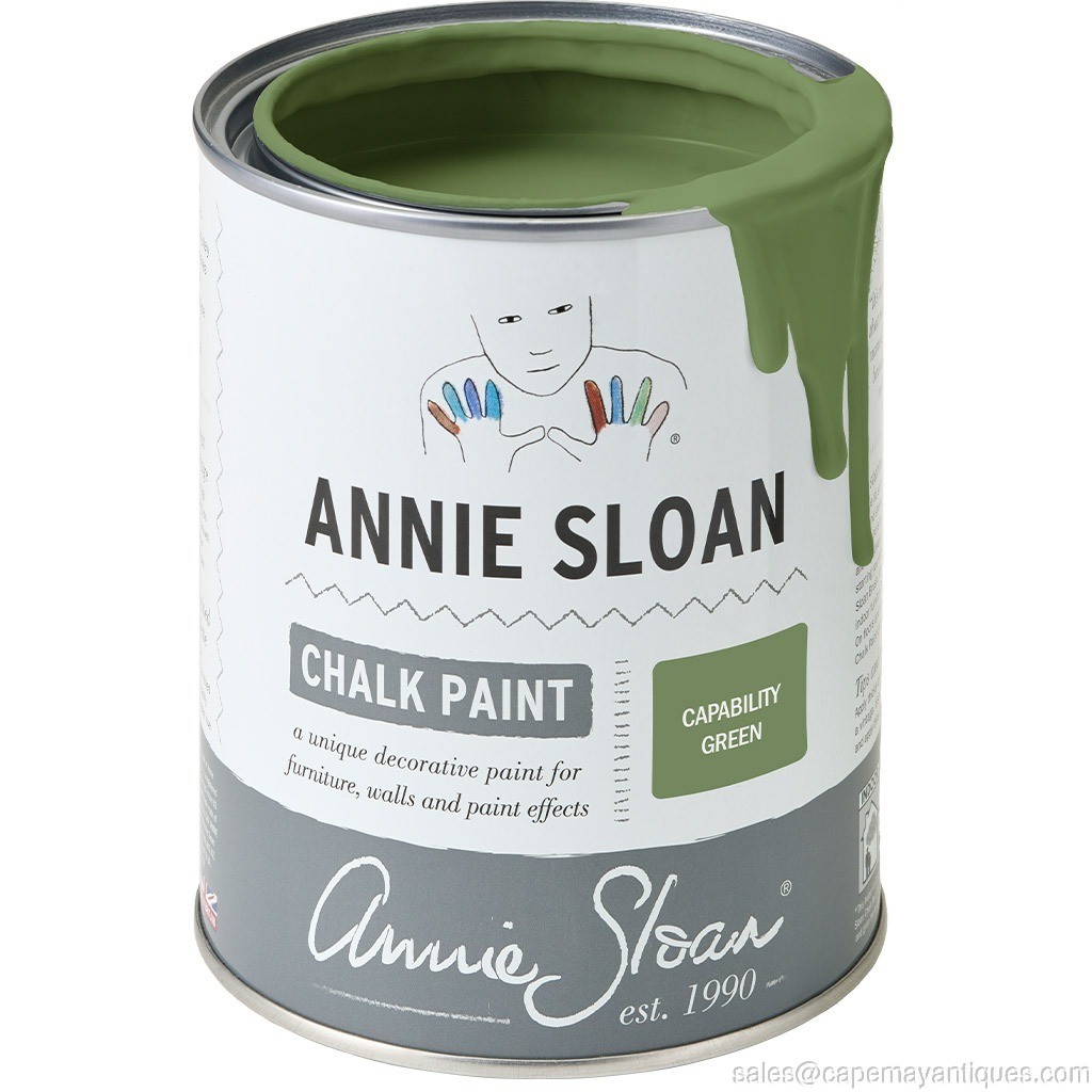 Capability Green Annie Sloan Chalk Paint 1 Ltr 150′ Coverage Brand New