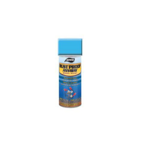 Aervoe 318 12 oz Light Blue DTM Rust Proof Enamel Spray Paint Any-Way