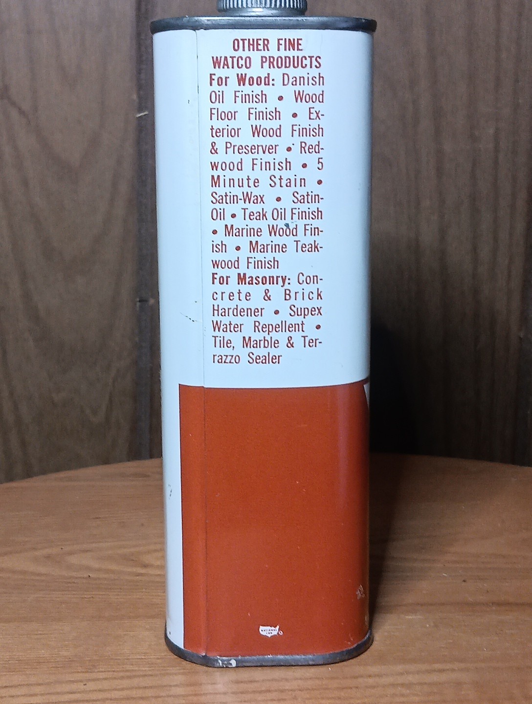 WATCO SATIN WAX NATURAL QUART Clean Polishes Protects 32 Oz Made In USA Easy Ap