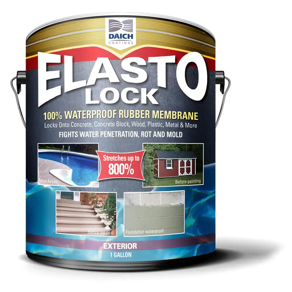 1 Gal Gray Exterior Damp-Proof Rubber Membrane Coating Waterproofer