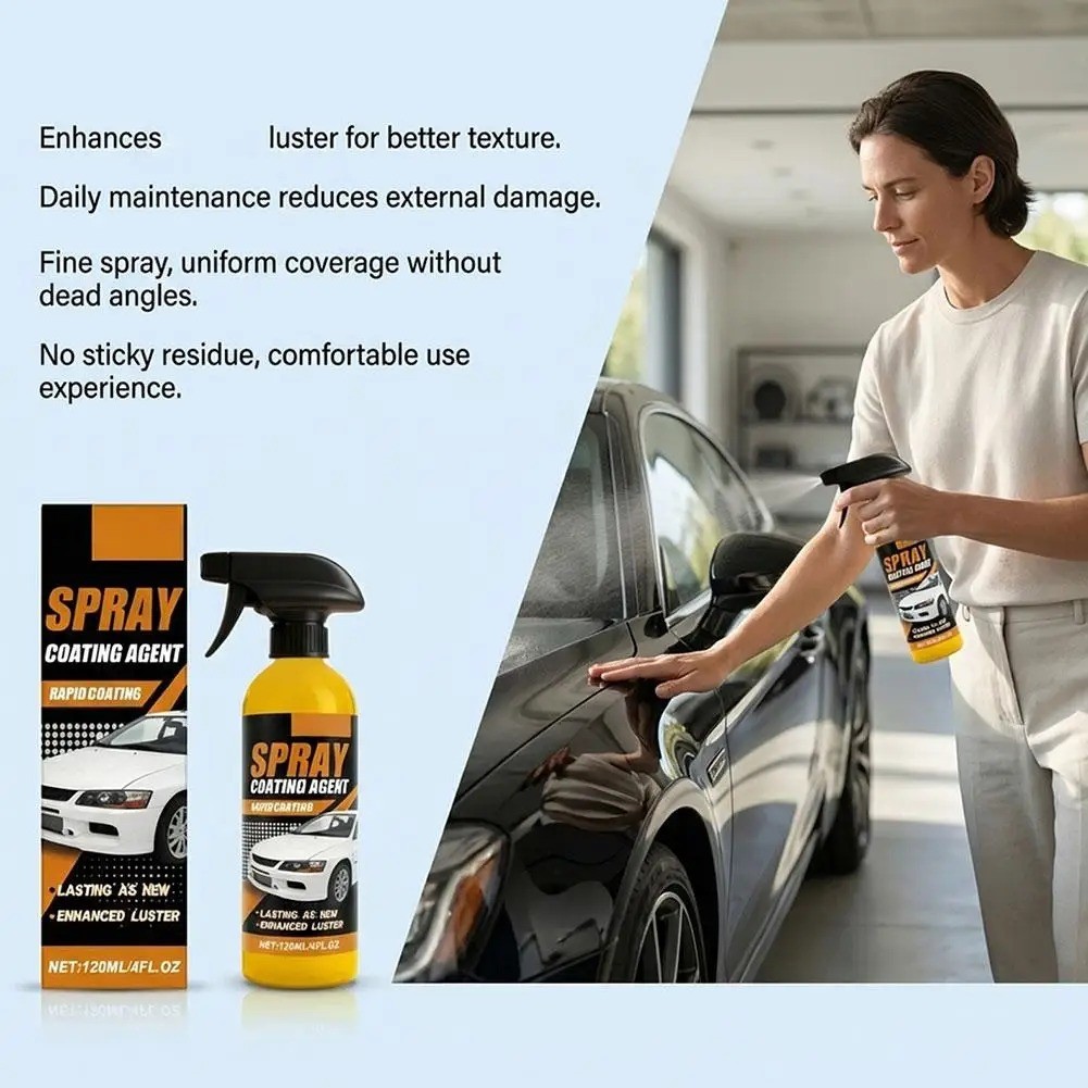 Car Coating Spray Quick Effect Scratch Remover Wax Polish Liquid Protector