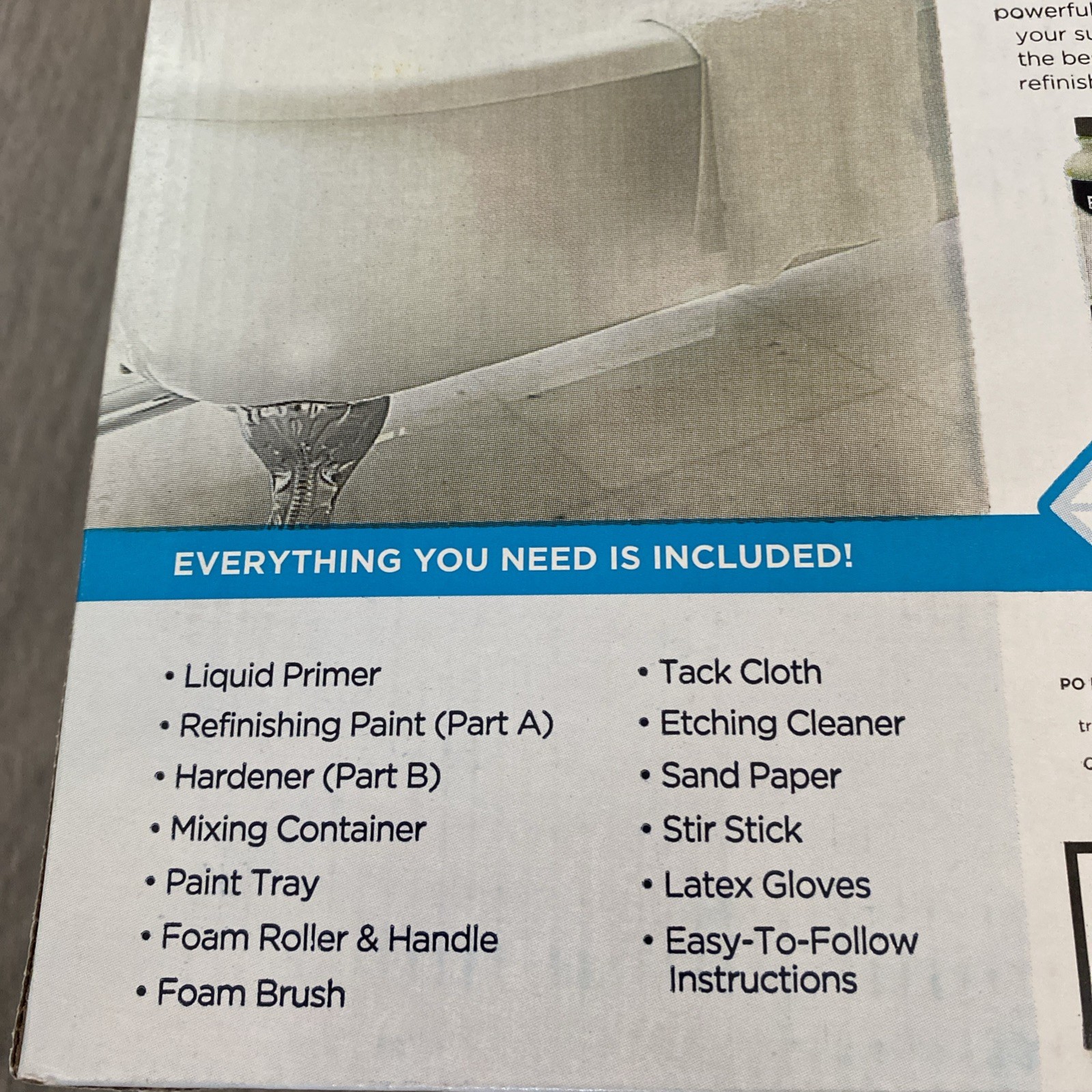 Bathworks Roll-On Refinishing Kit Diamond Gloss Finish White New