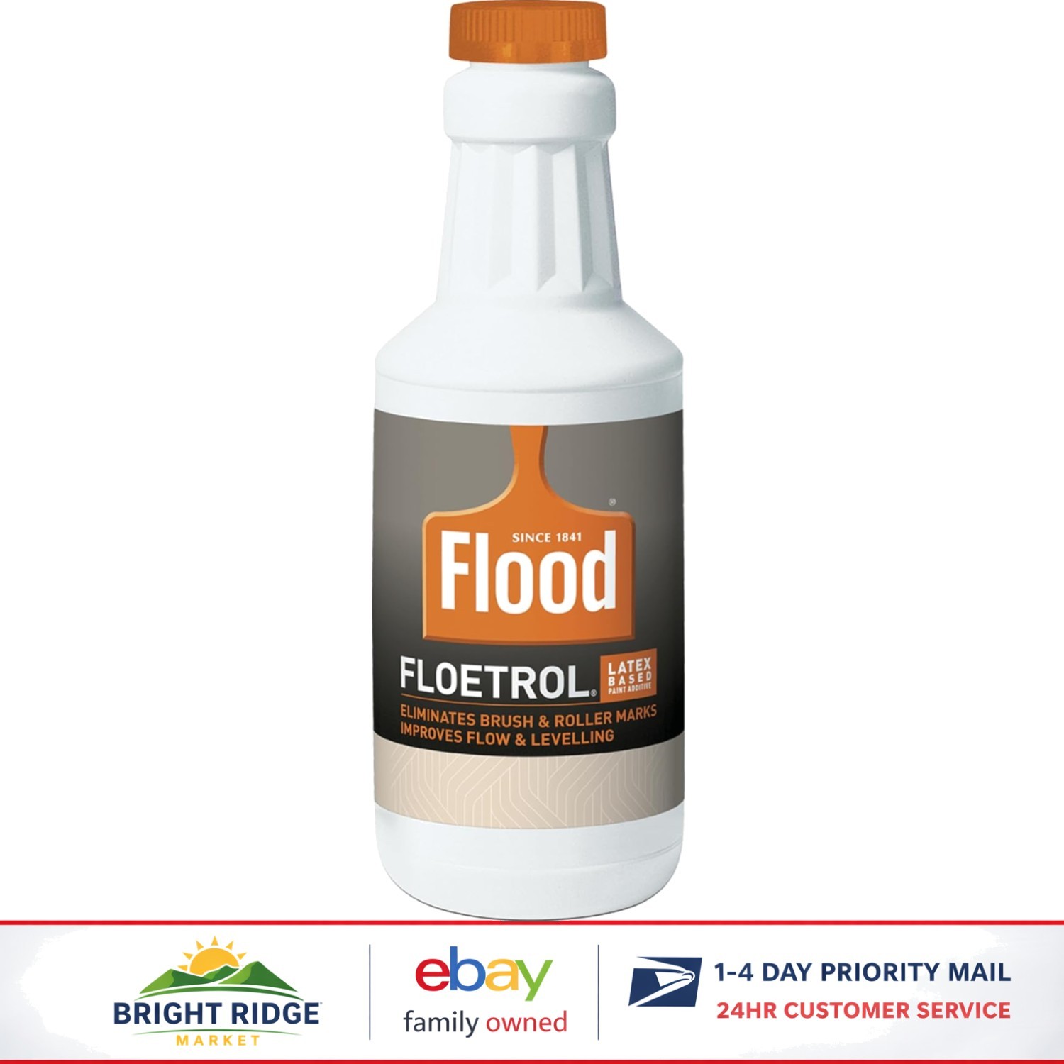 Latex Paint Additive for Improved Flow and Reduced Brush Marks – 1 Quart