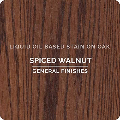 General Finishes Oil Based Penetrating Wood Stain, 1/2 Pint, Spiced Walnut
