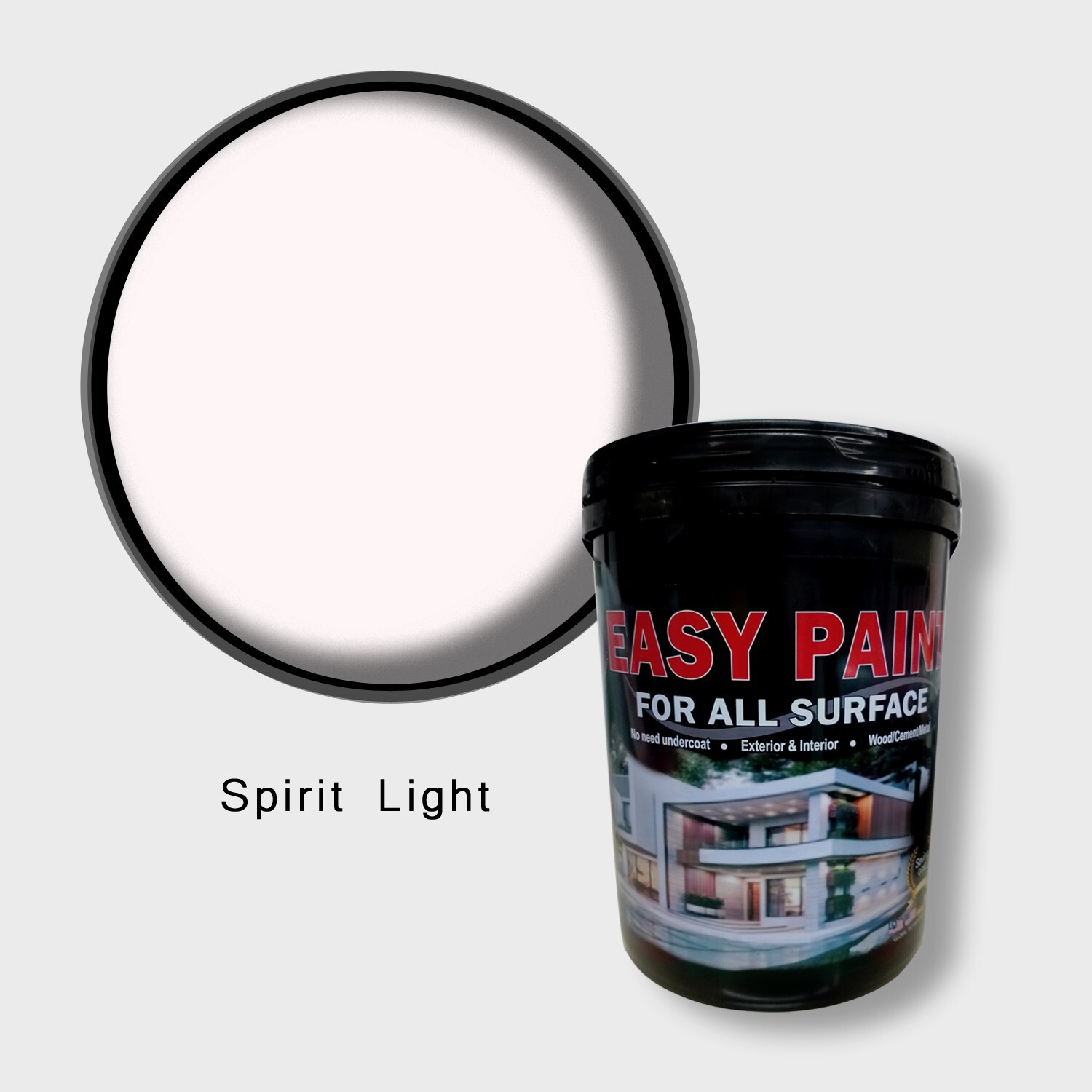 Spirit Light, Easy Paint 5L/1.3gal – Mid Sheen (Interior Wall) JS01 Red Shade