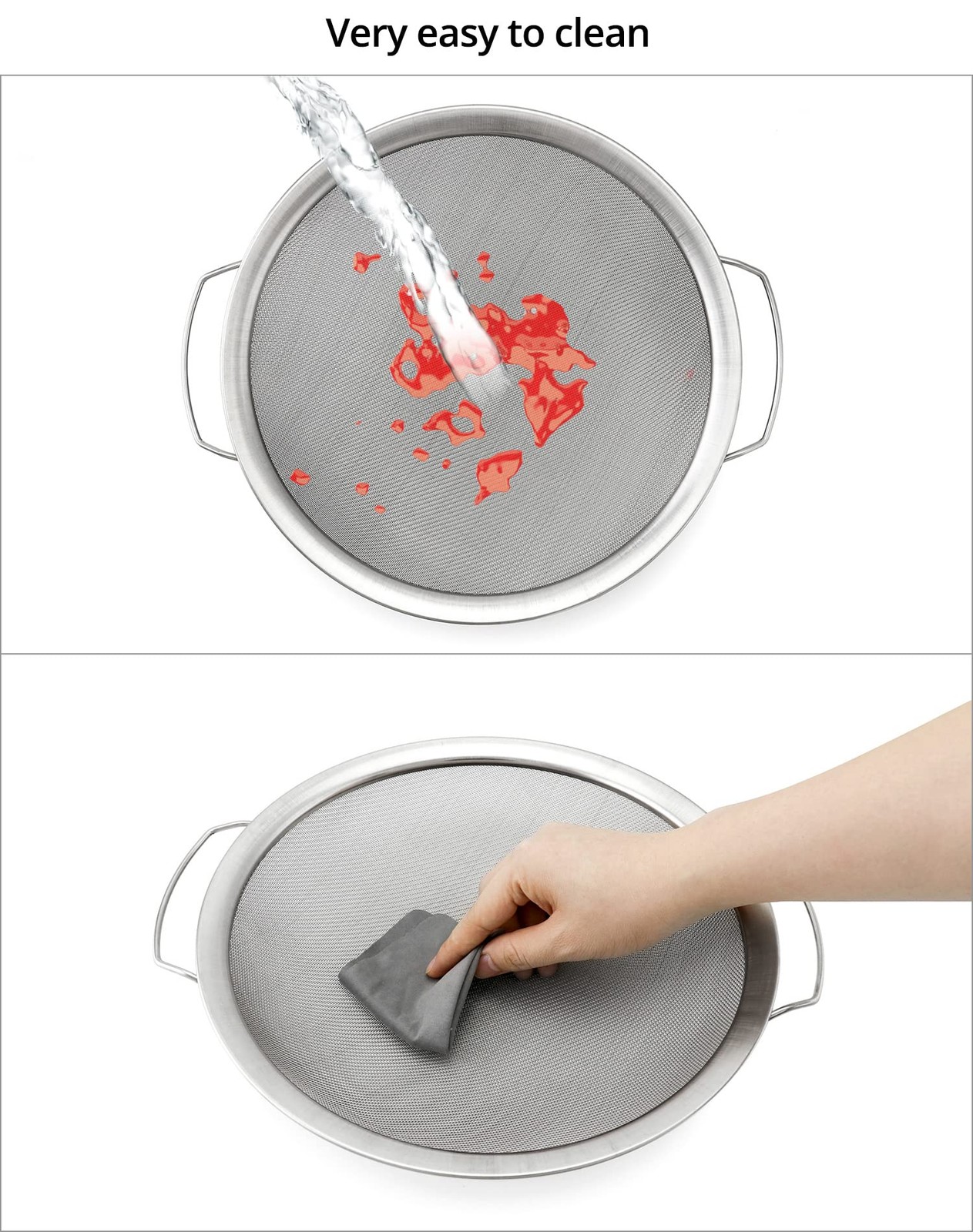 2 Pack Stainless Steel Fine Mesh Screen Paint Strainer Reusable Paint Filter