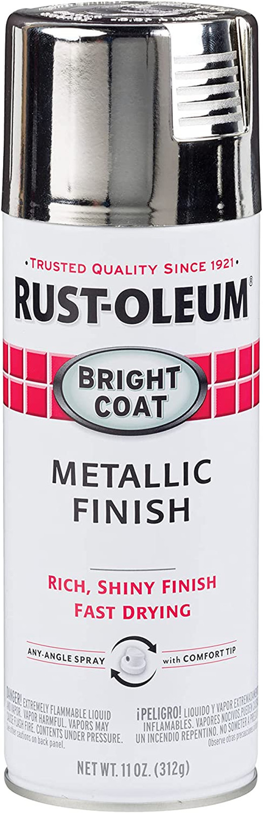 Rust-Oleum 7718830 Stops Rust Bright Coat Metallic Spray Paint, 11 Ounce (Pack o