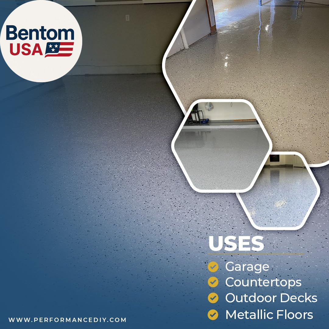Epoxy Floor Kit – Good Full Kit – Gray Base with Gray Blend Flake – Covers 500 S