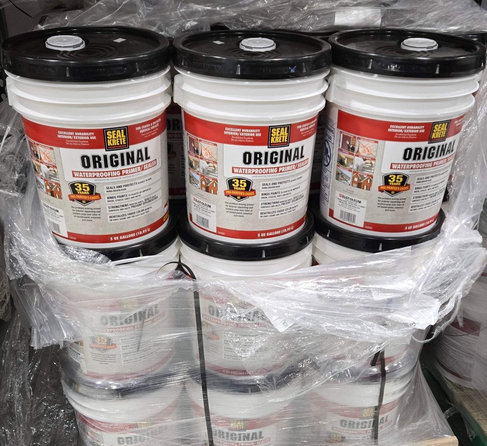 Seal-Krete 5 Gal. Original Waterproofing Primer Sealer Clear Basement Gallon Buc