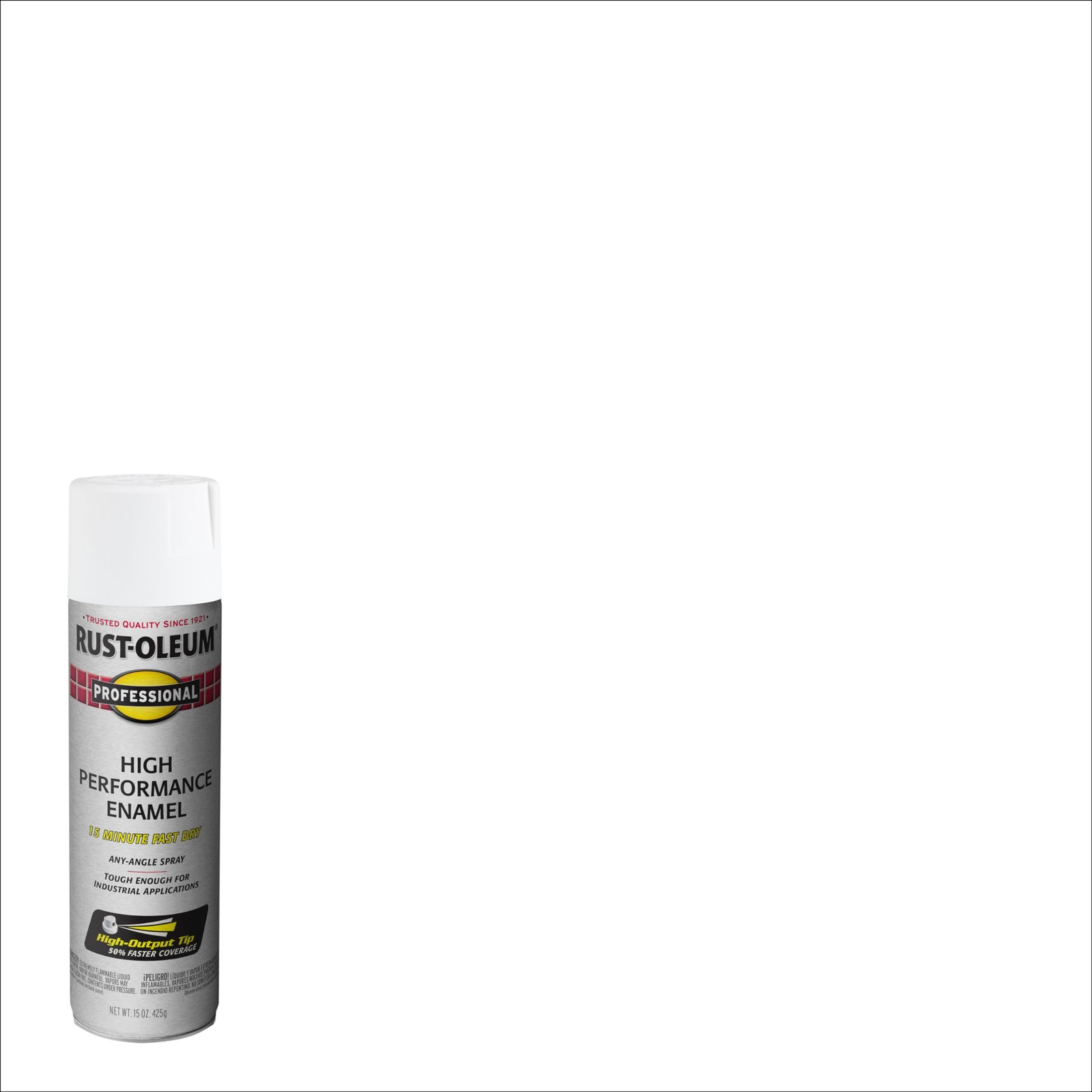 Rust Oleum Professional 15 Ounce Semi Gloss White Paint For Metal Wood Concrete
