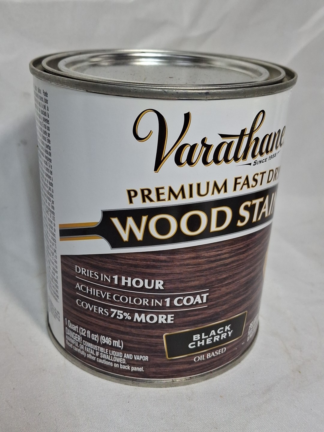 Varathane Quart BLACK CHERRY Fast Dry Wood Stain for Interior Furniture
