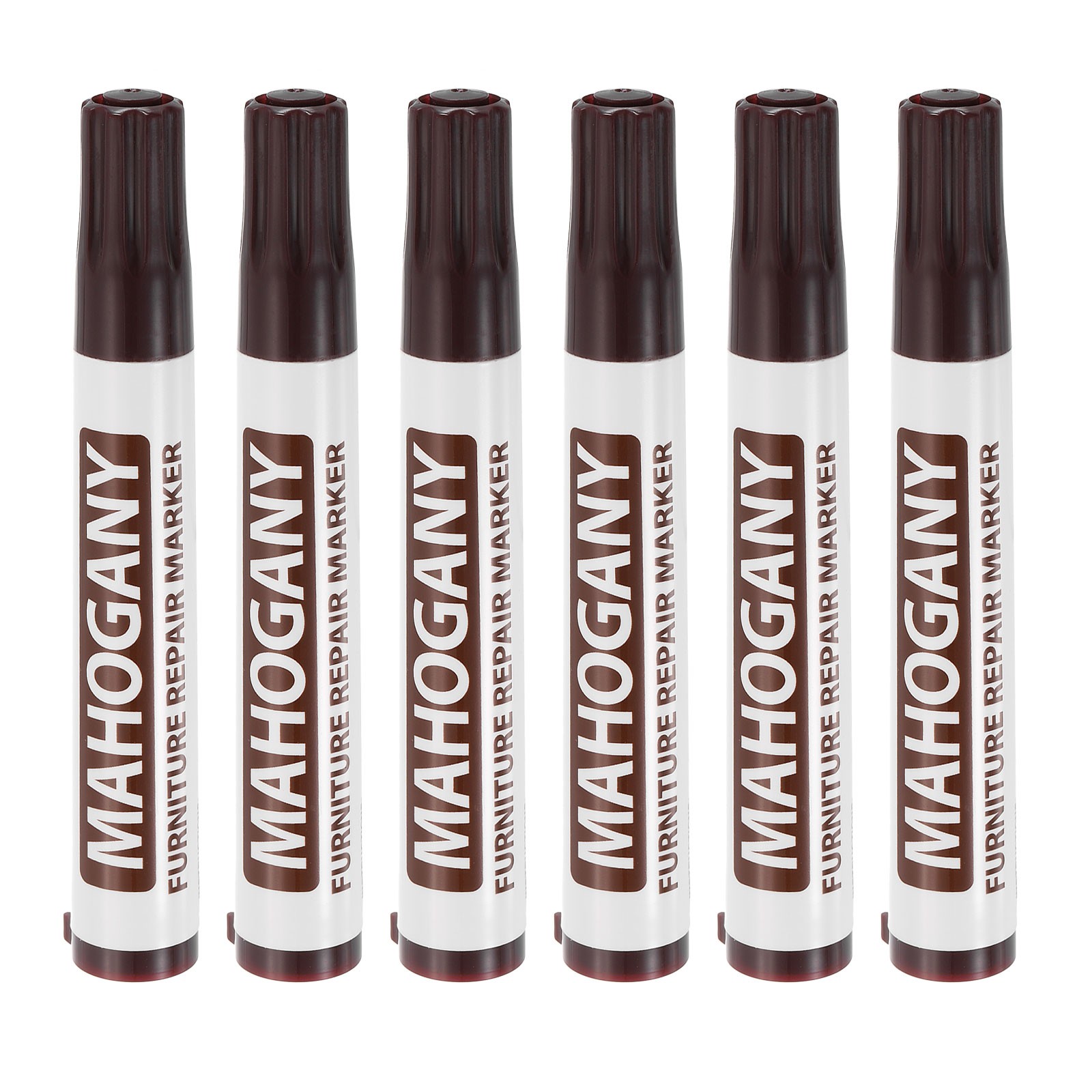 6Pcs Furniture Repair Wood Markers Mahogany Touch Up Filler Sticks Oil Based