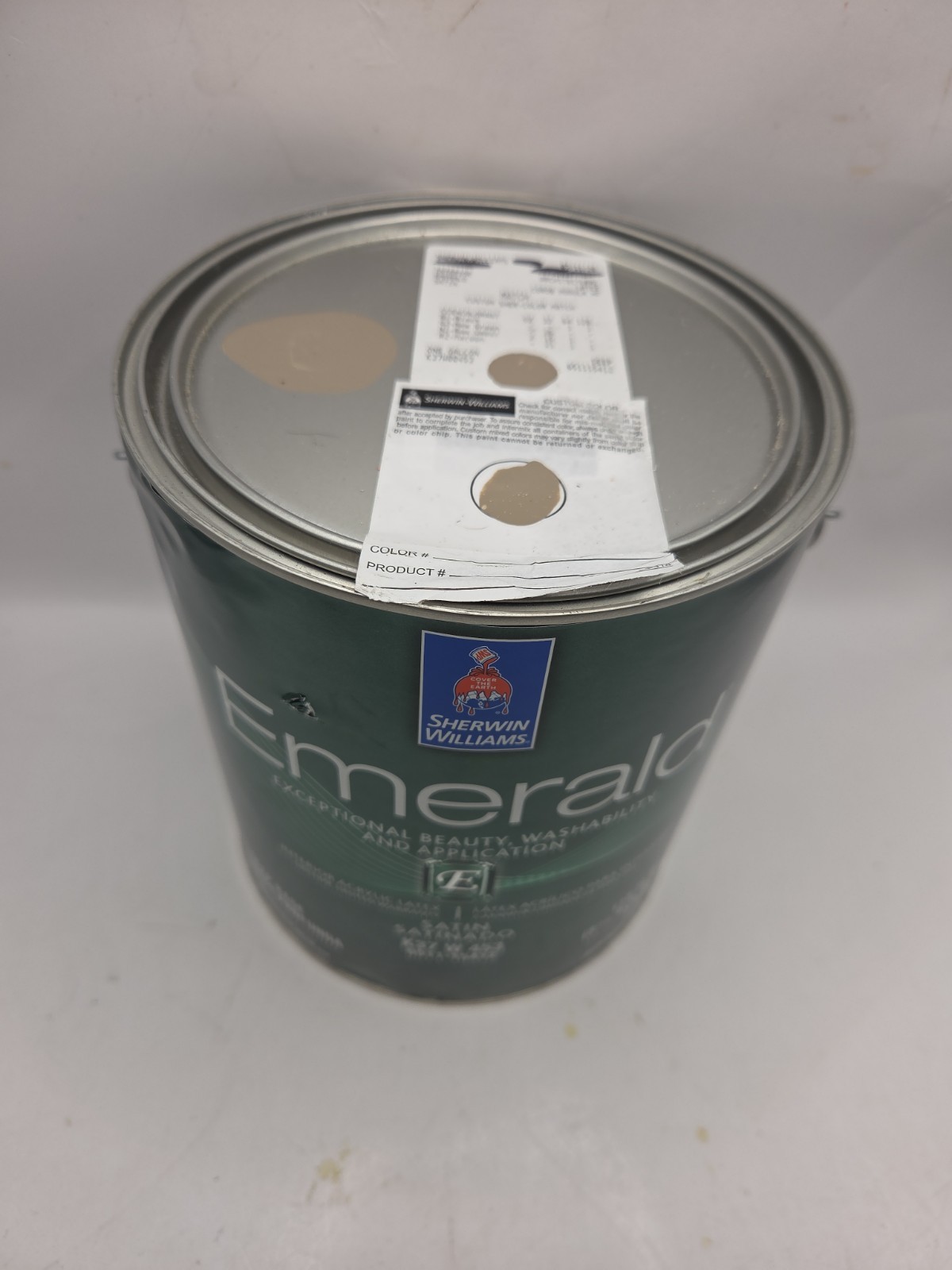 1 Gallon Sherwin Williams Emerald Interior Satin Color 6067 Mocha