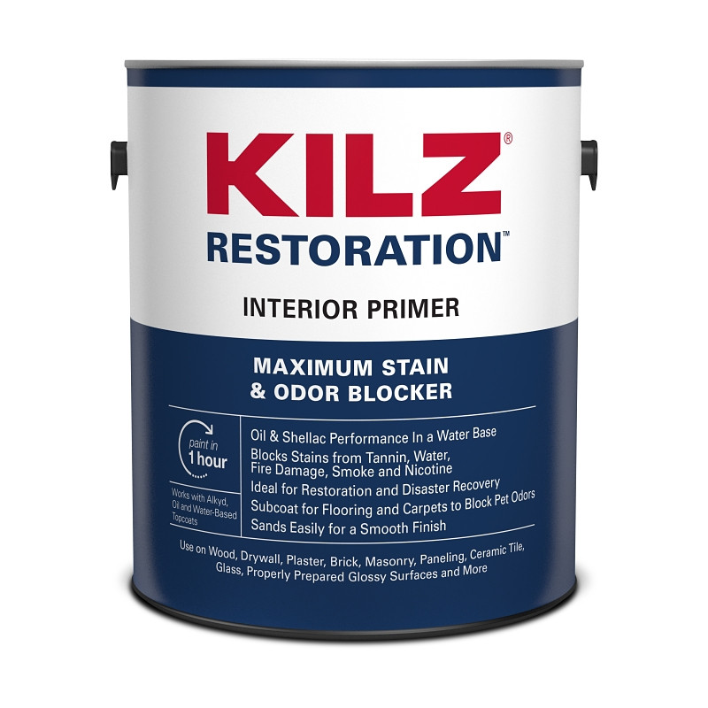 KILZ Restoration White Flat Water-Based Acrylic Modified Epoxy Stain