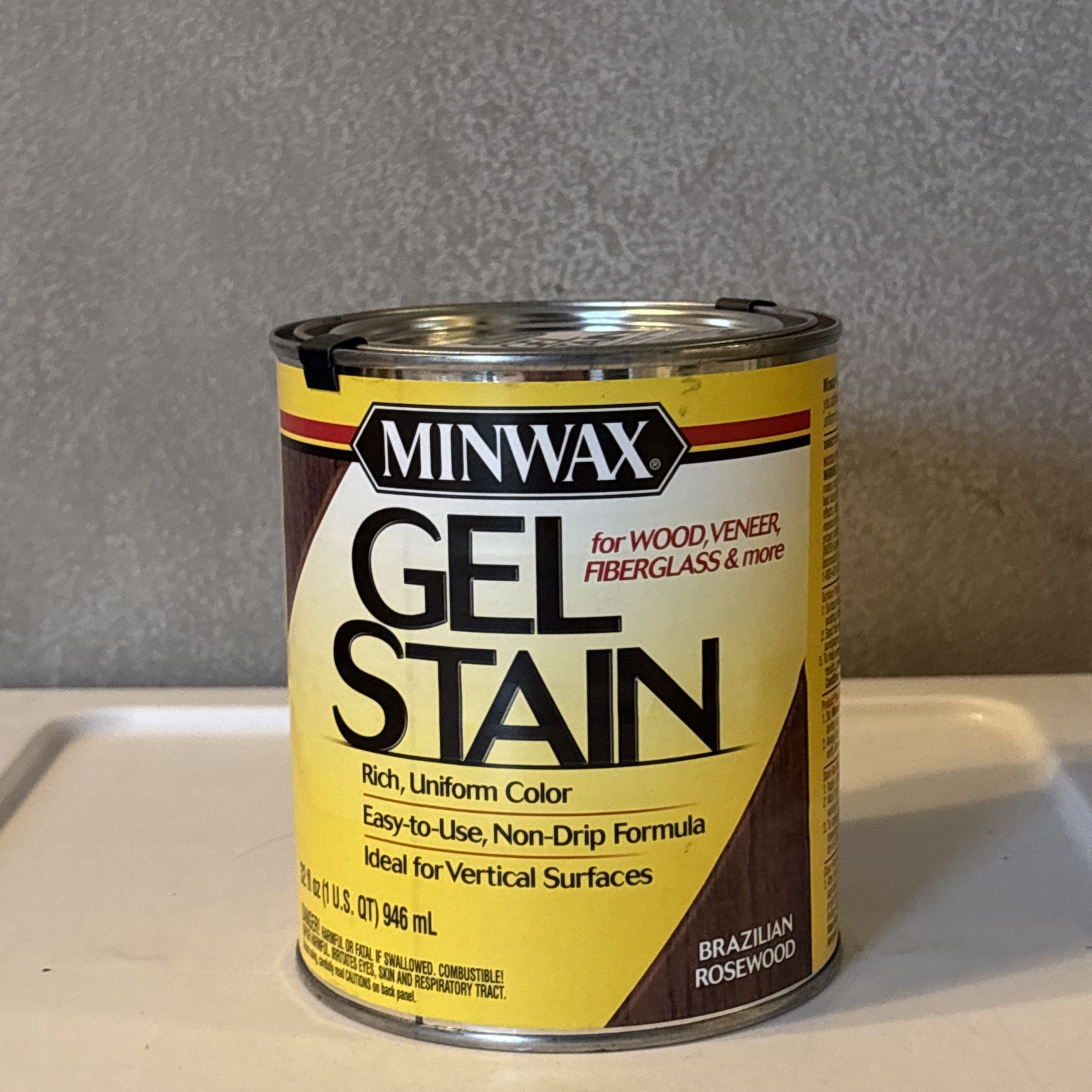 Discontinued Minwax Gel Stain for Interior Wood – 1 Qt. BRAZILIAN ROSEWOOD – NEW