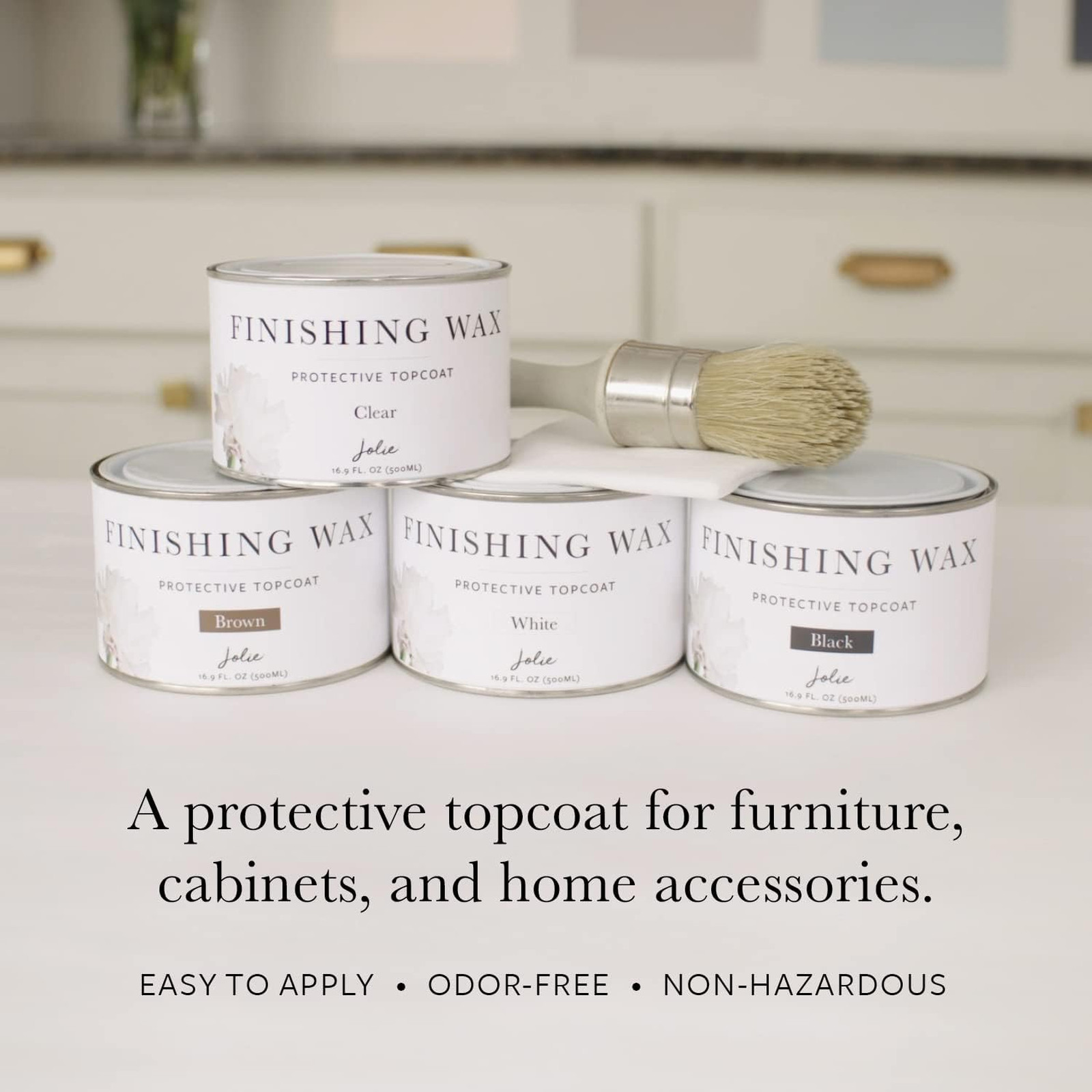 Finishing Wax Odorless Protective Topcoat Paint for Interior Furniture Cabinets