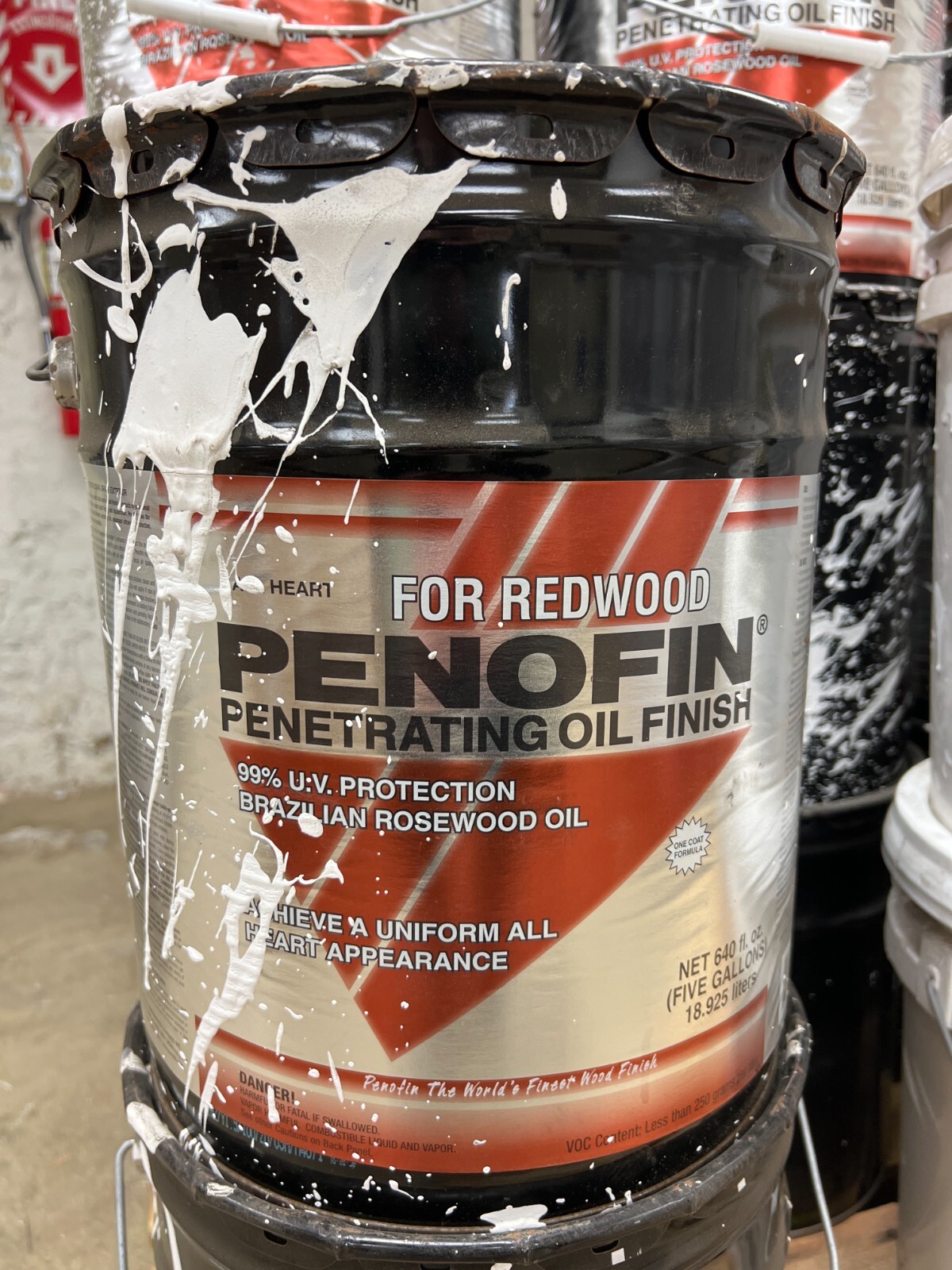 Penofin Penetrating Oil Finish for Redwood All Heart 5-gal