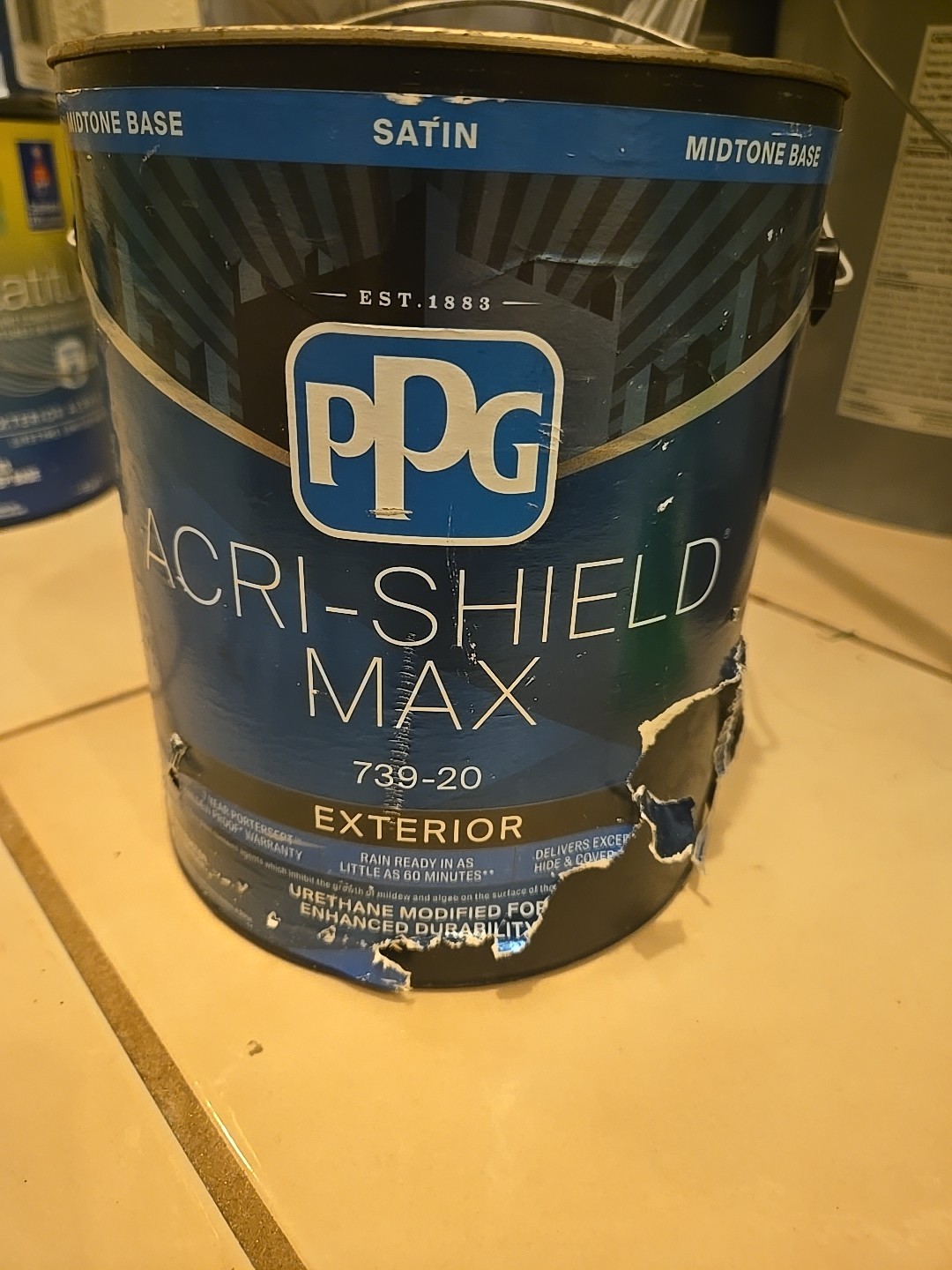 PPG Acri Shield Satin Midtone Base Exterior Urathane Modified
